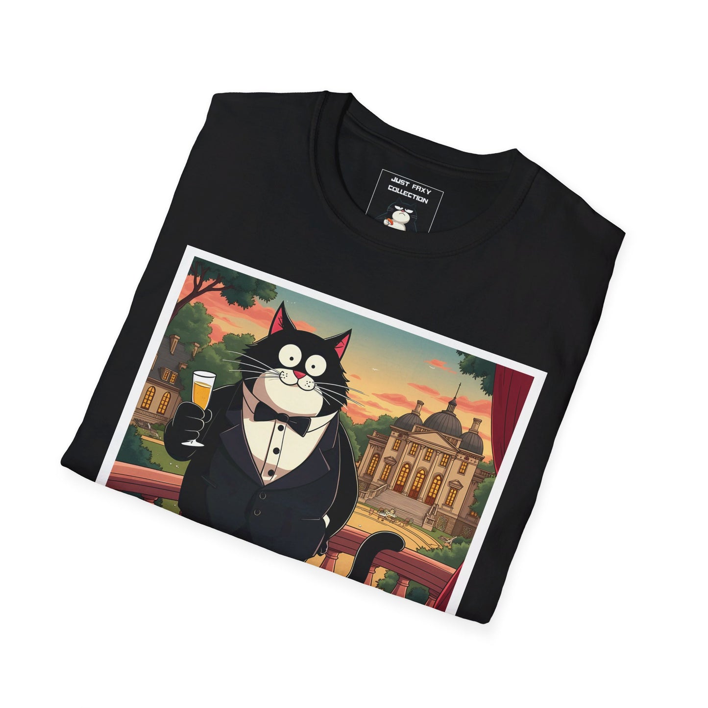 Faxy "Paw-scar Night" Tee – The Cat's Meow of Elegance 🏆✨