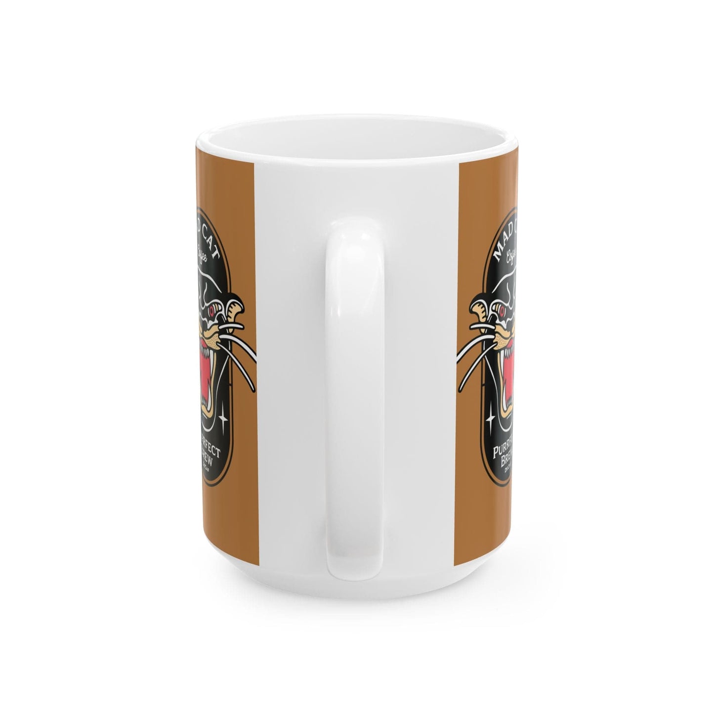 Purrfect Brew Mad Cat Mug (11oz, 15oz)