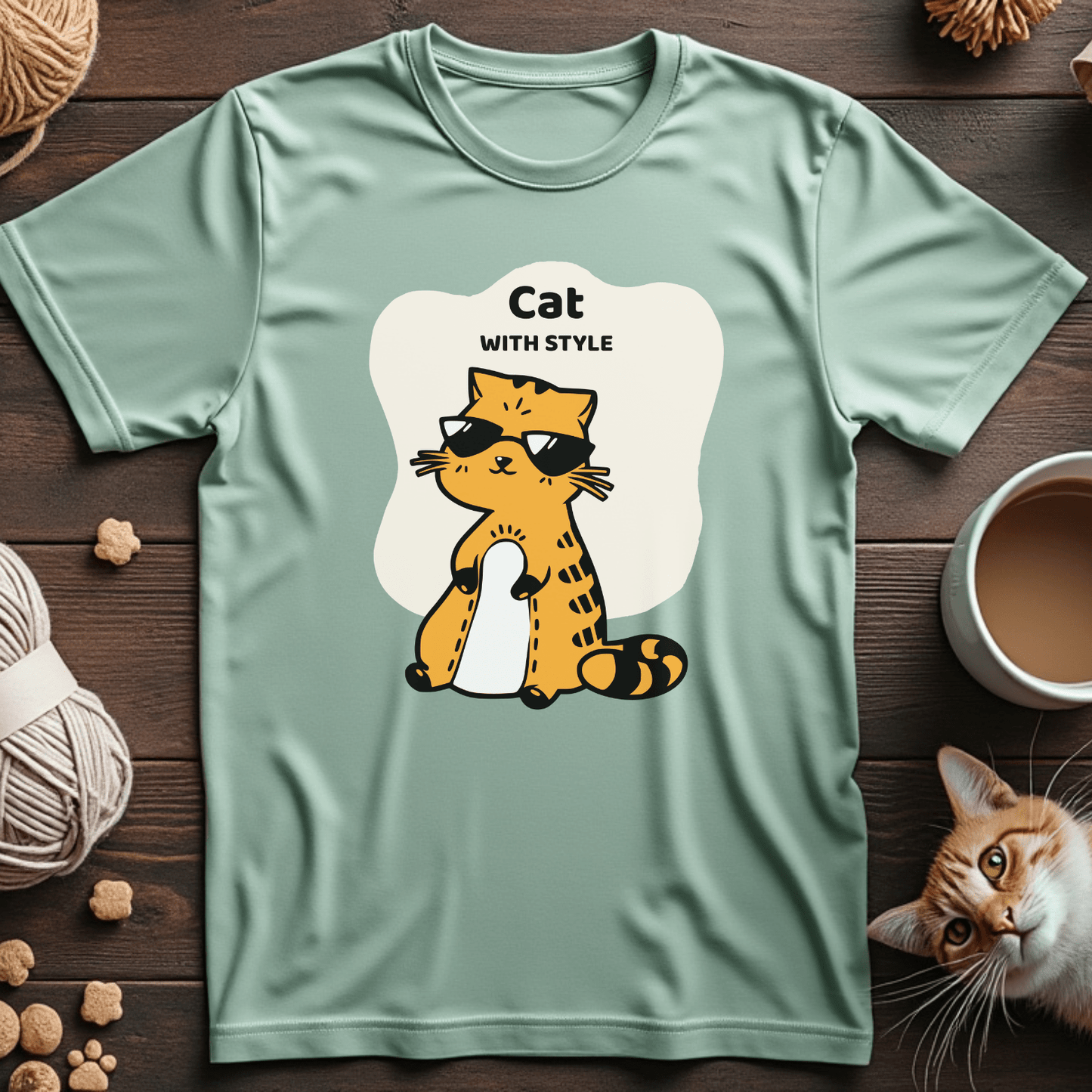 Cat With Style Unisex Tee