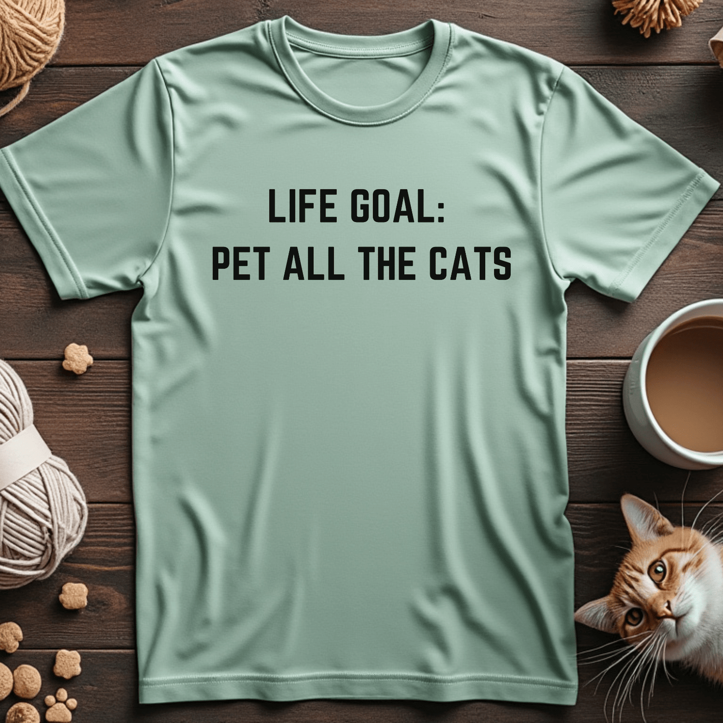 Life Goal: Pet All the Cats Unisex Tee