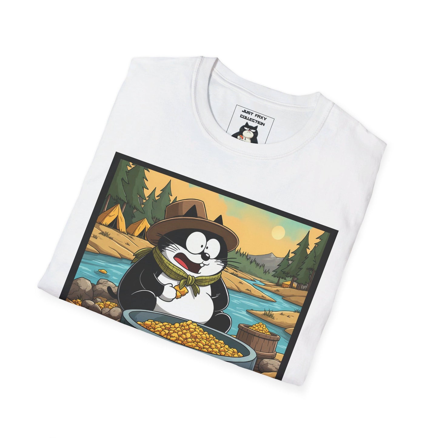Faxy "Gold Rush Paws-perity" Tee – Strike it Rich in Style! 💰⛏️