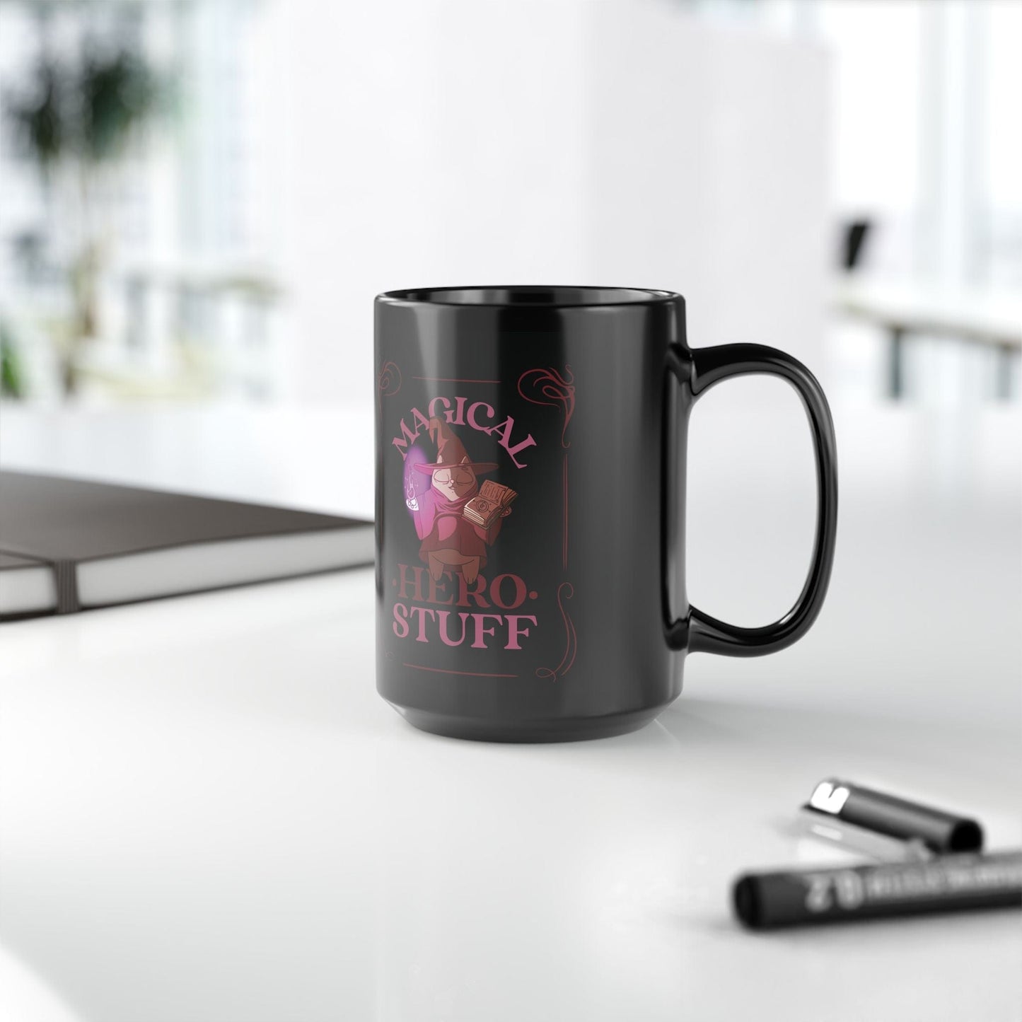 Purrfect Brew Magical Hero Stuff Mug (11oz, 15oz)