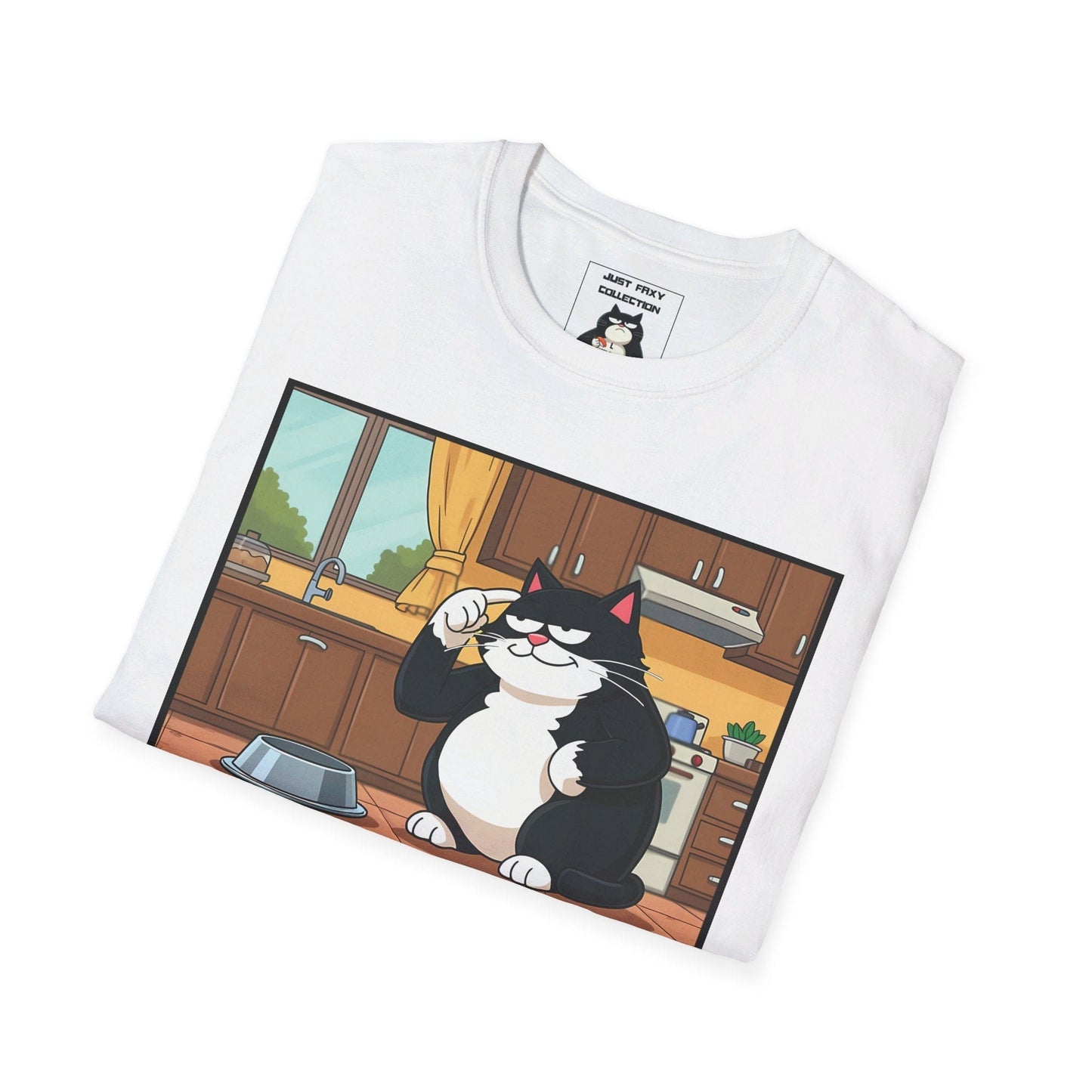 Just Faxy "Paws for Thought" Tee – A Dash of Feline Wisdom 🧠🐱
