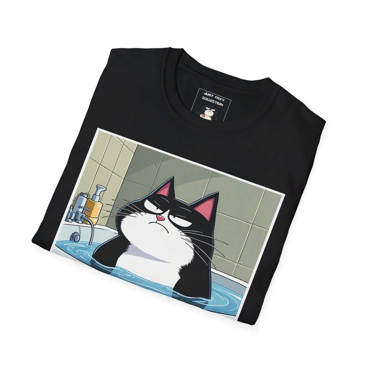 Just Faxy "Bath Time Blues" Tee – When You're Not Feeling It 🛁😾