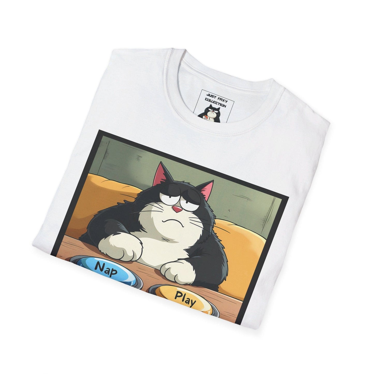 Faxy's "Decisions, Decisions" Tee – The Eternal Nap vs. Play Dilemma 💤🎮