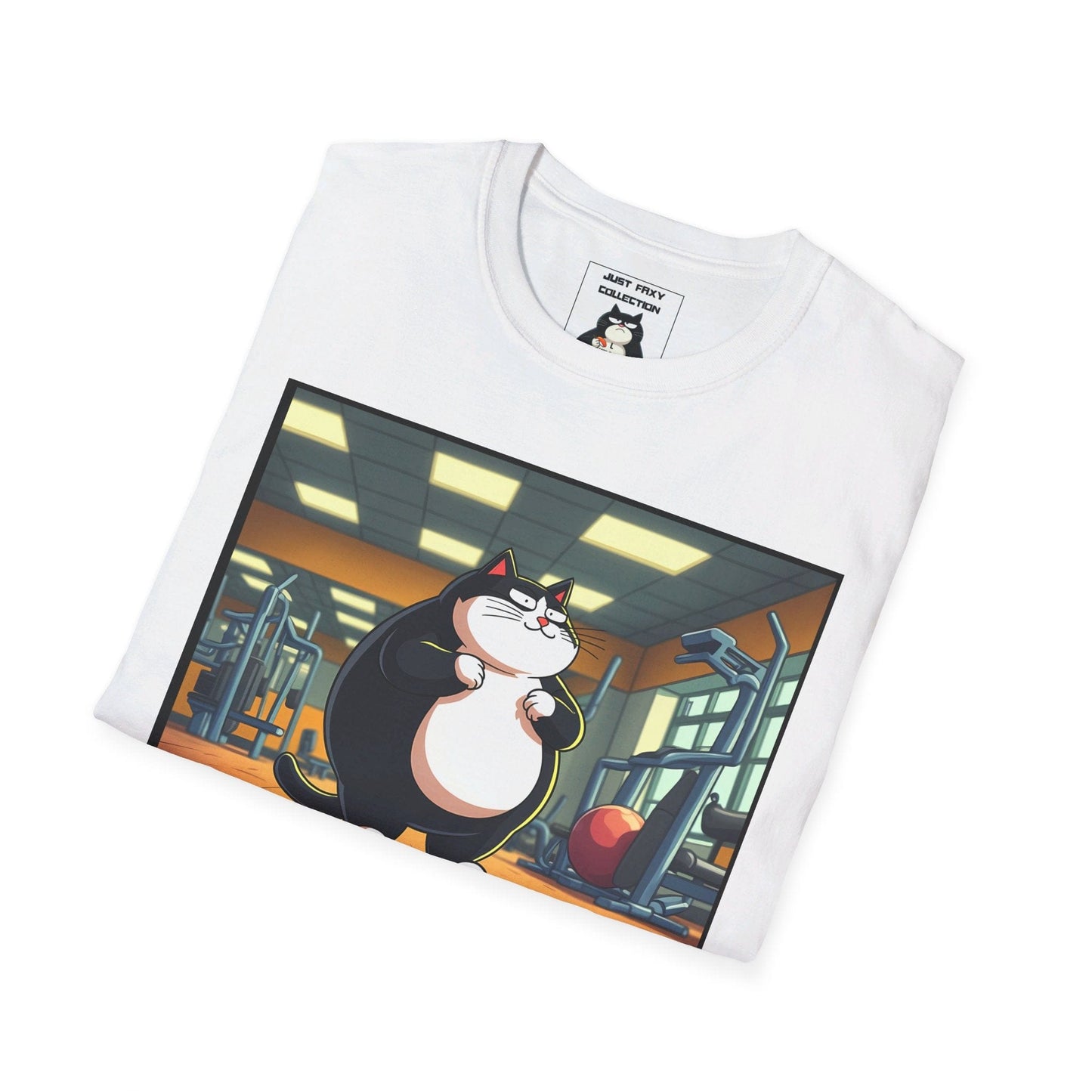 Just Faxy Gym Gains Tee – Pump It with Faxy 💪🐱