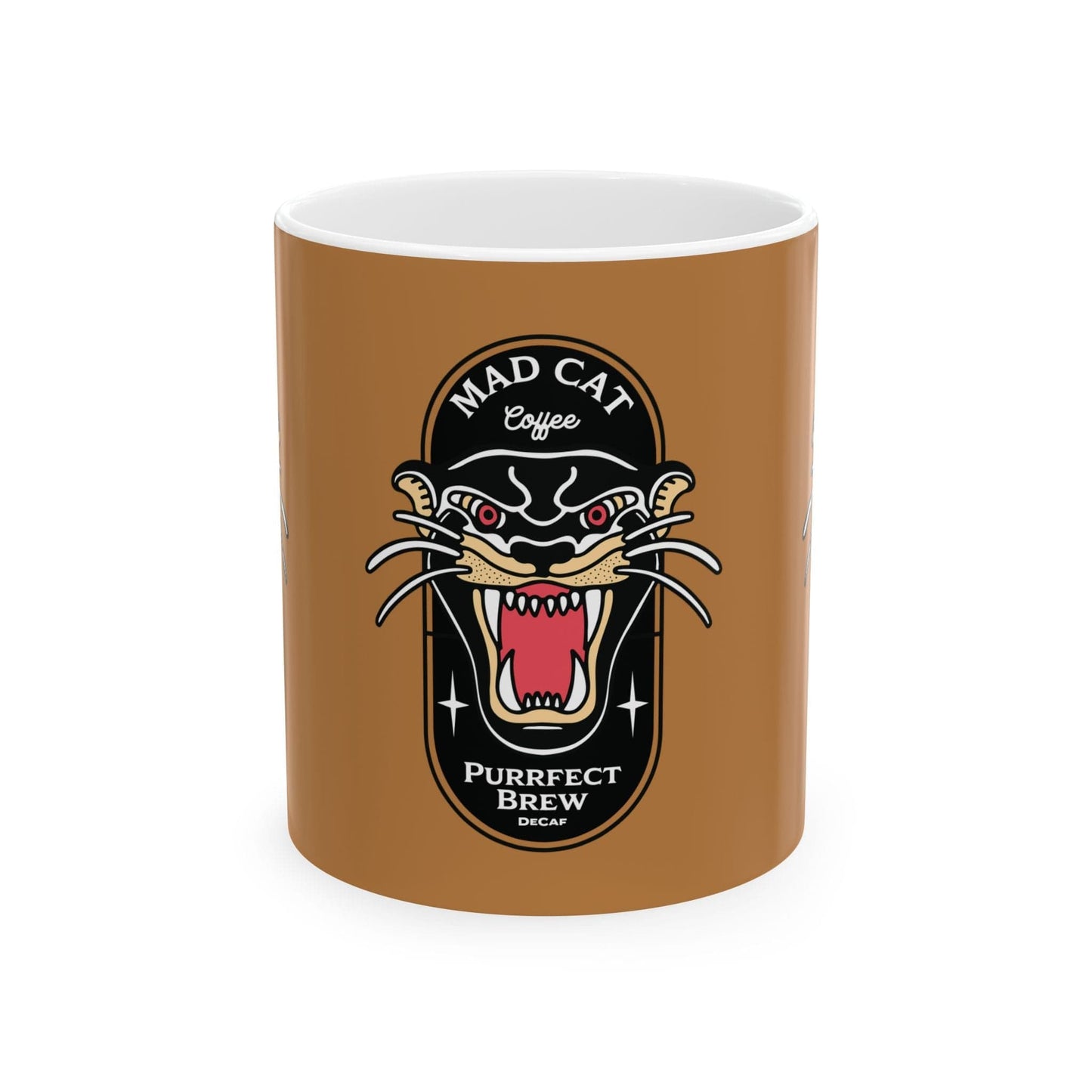 Purrfect Brew Mad Cat Mug (11oz, 15oz)