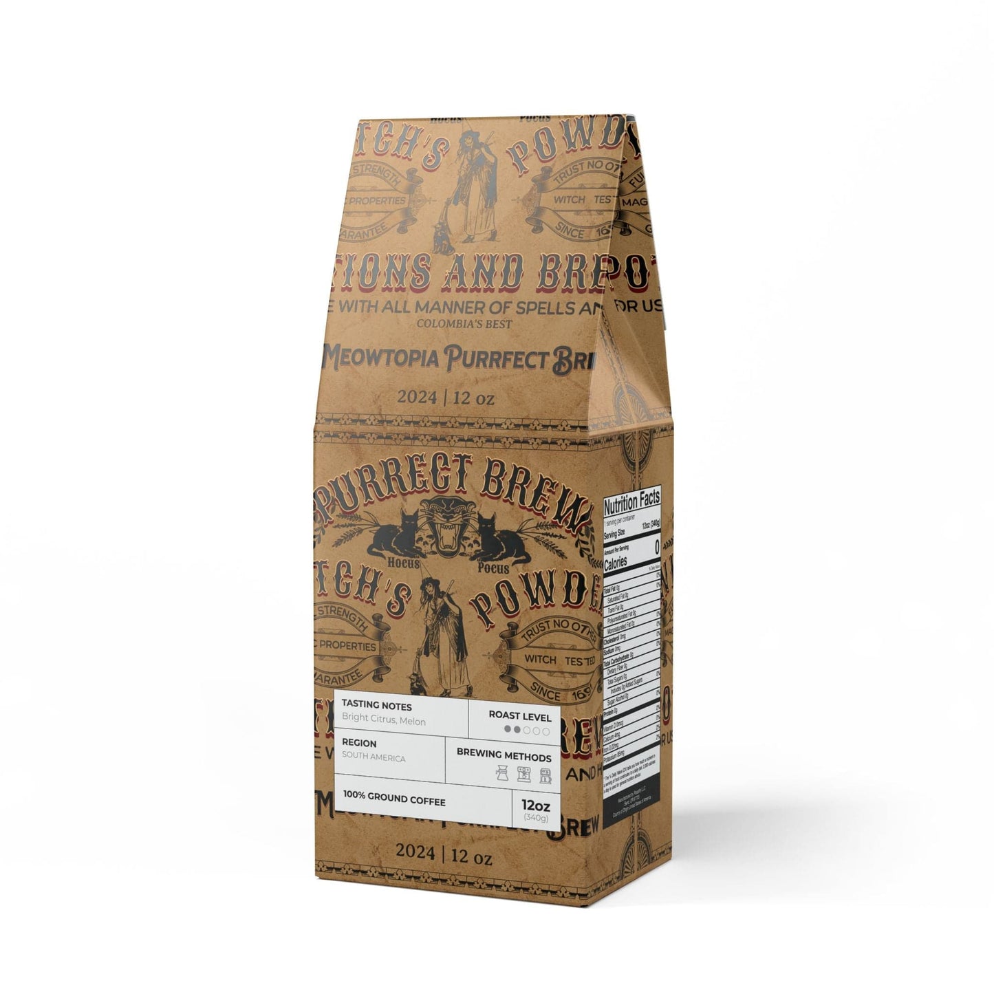 Purrfect Brew Witch's Powder - Colombia Single Origin (Light-Medium Roast)