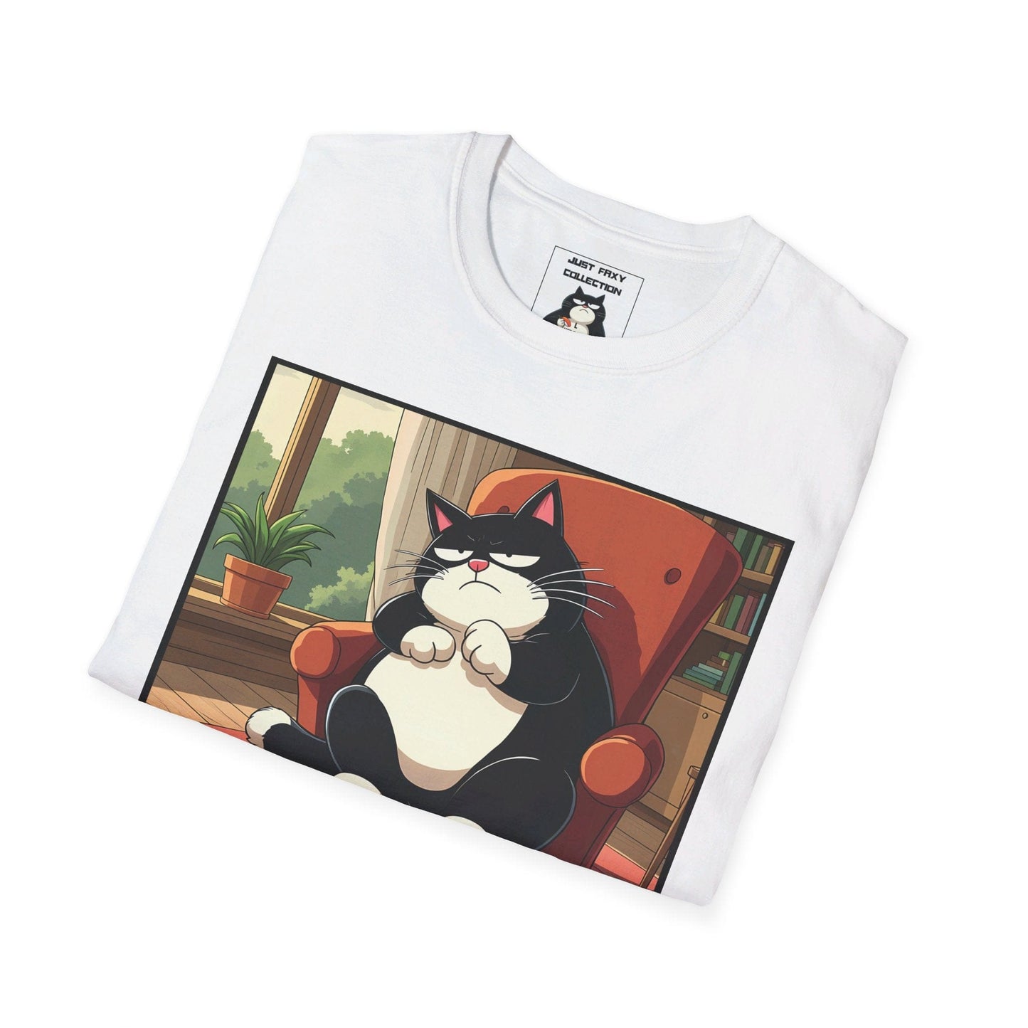 Just Faxy "The Grumpy Throne" Tee – Because Your Throne is Sacred 🪑😾