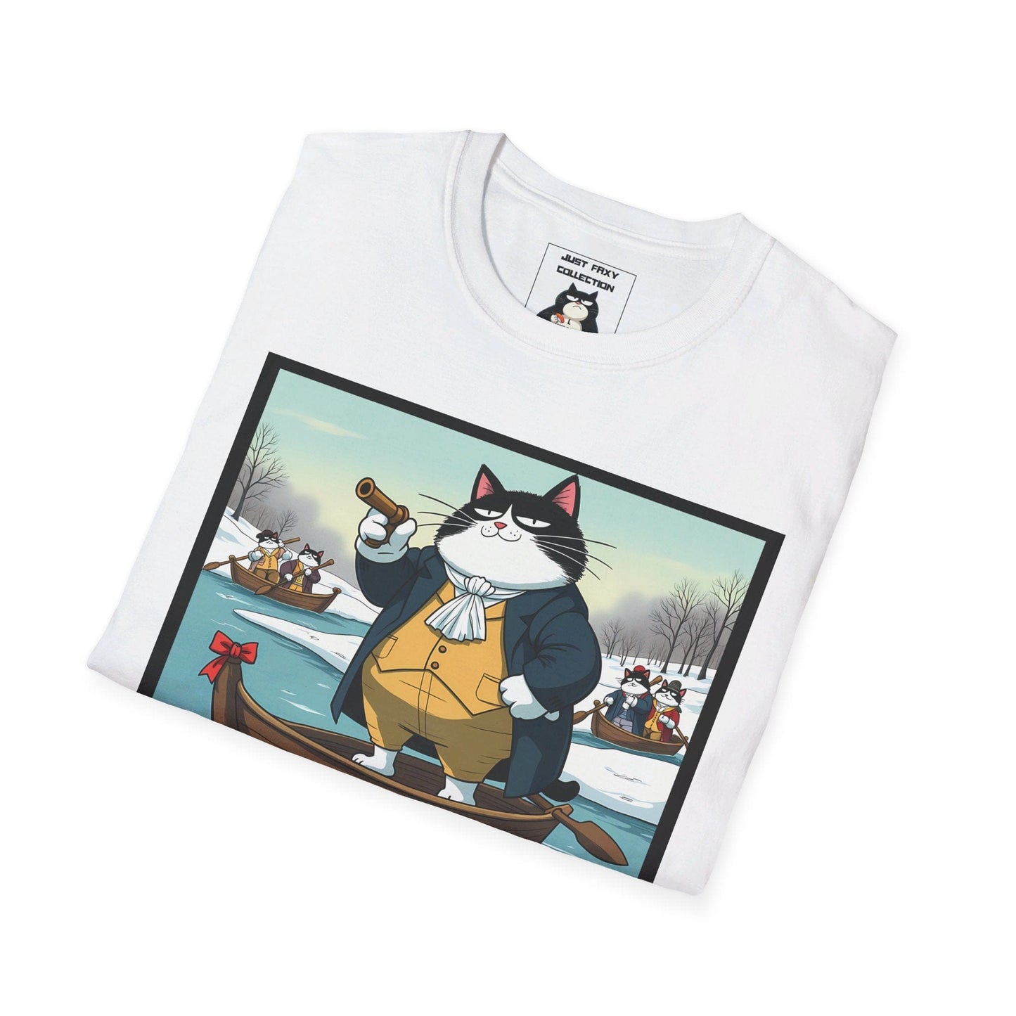 Faxy's "Revolutionary Nap" Tee – Leading the Charge for More Catnaps! 🐾🚣♂️