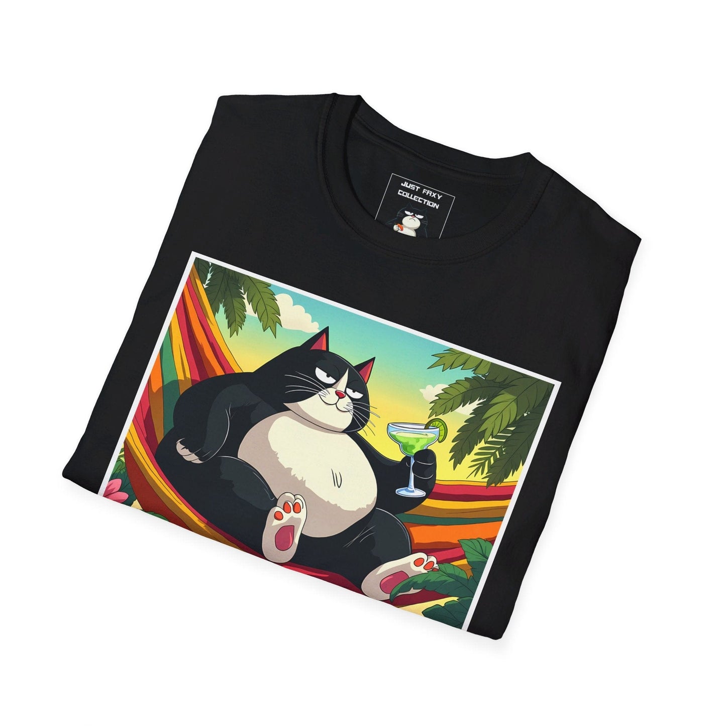 Just Faxy Chillaxing Tee – The Purrfect Cat Lover's T-Shirt! 🐾