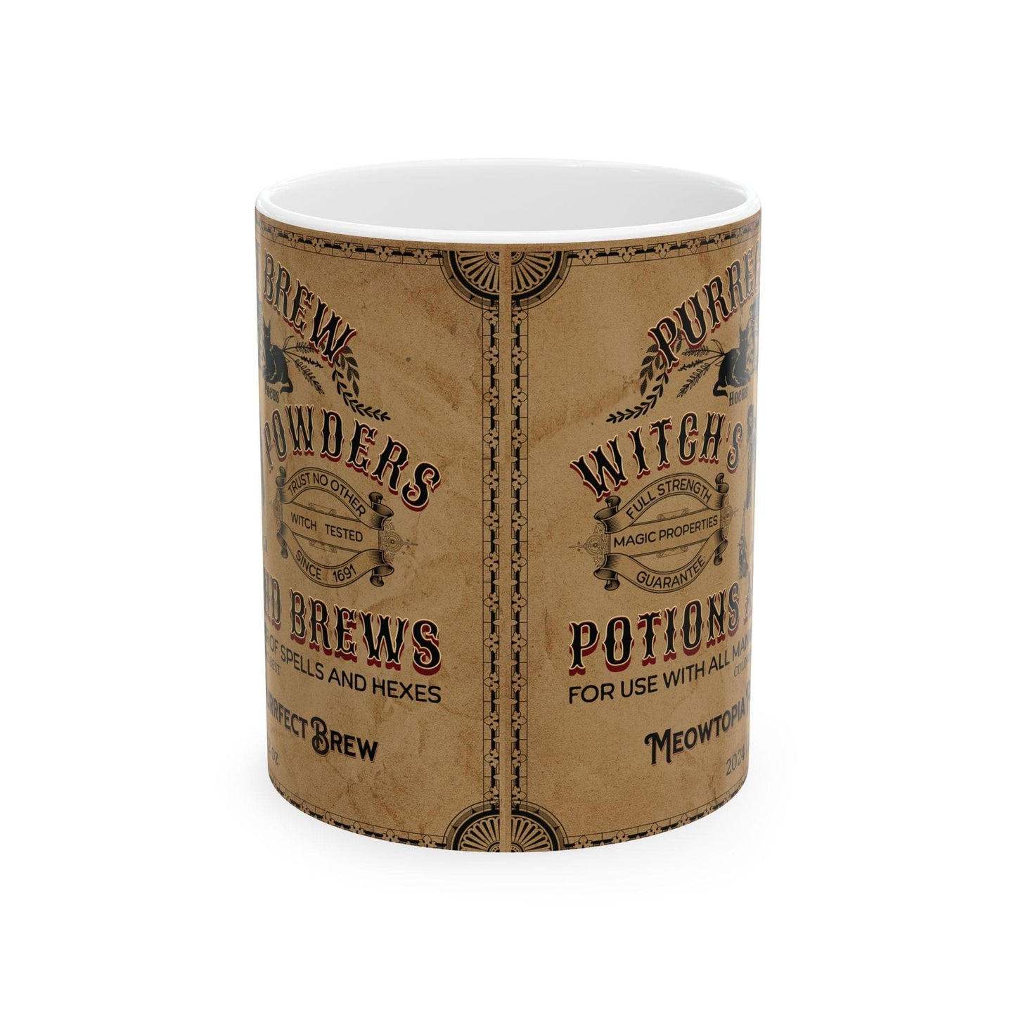 Purrfect Brew Witch's Powder Mug (11oz, 15oz)