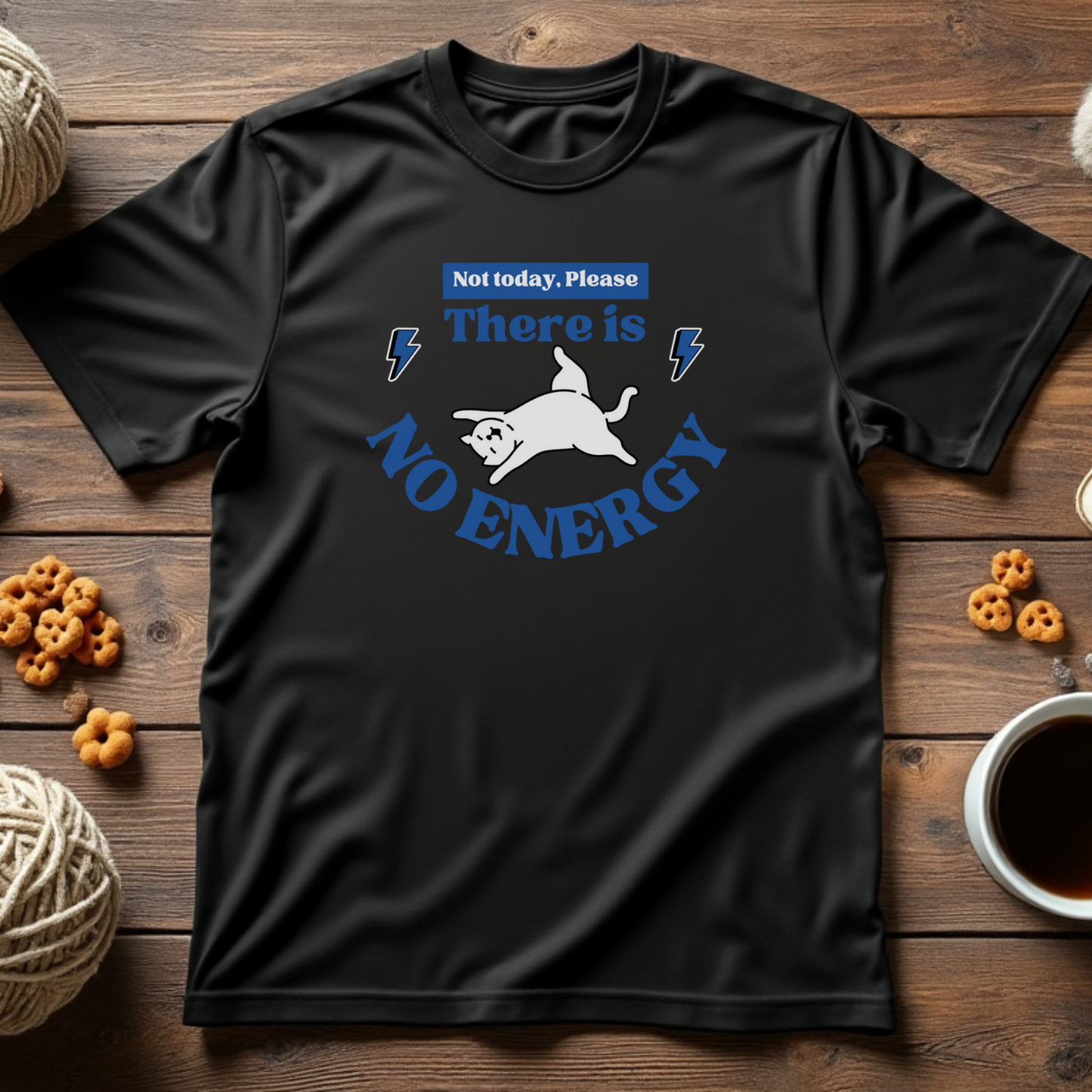 No Energy Cat Tee