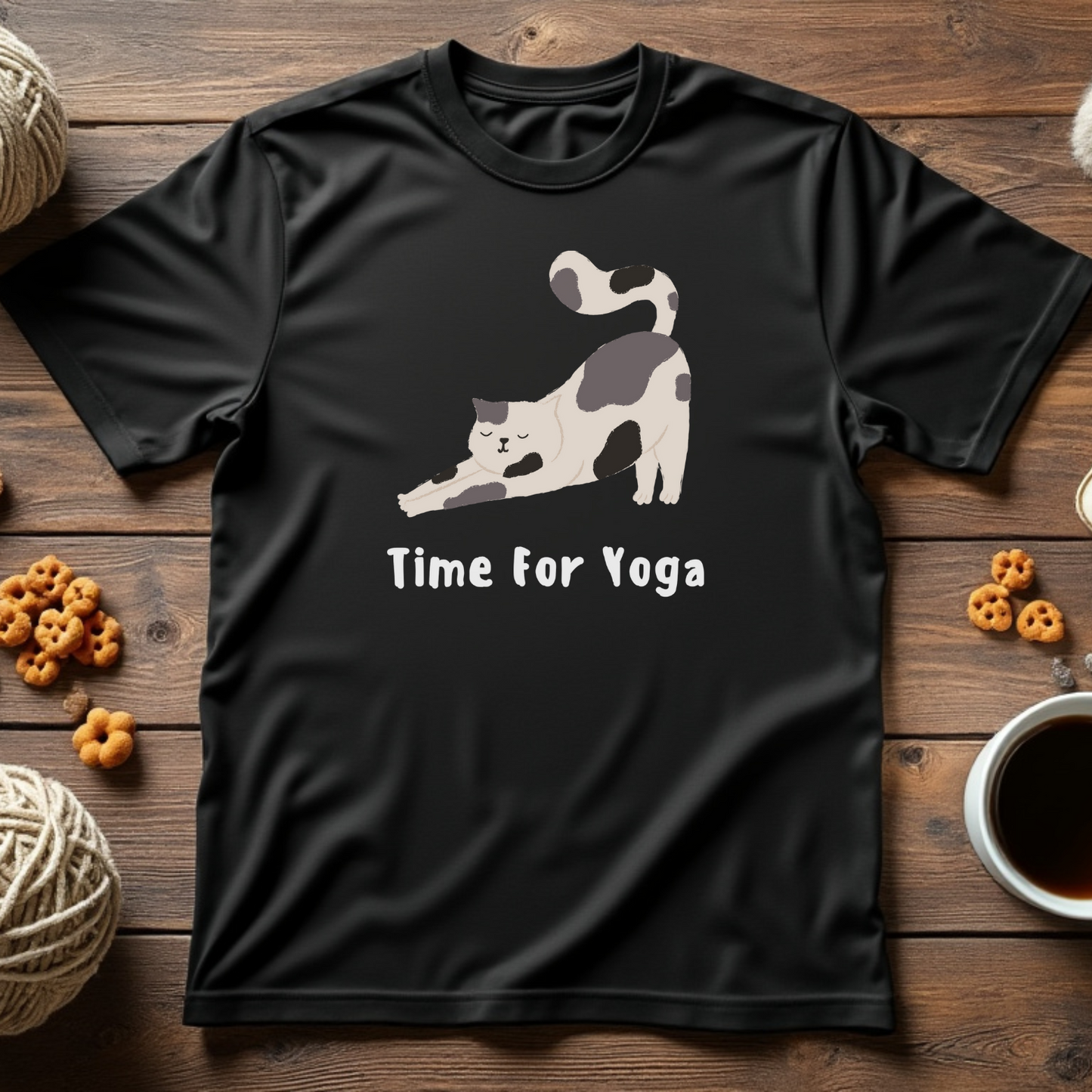 Time for Yoga Cat Tee