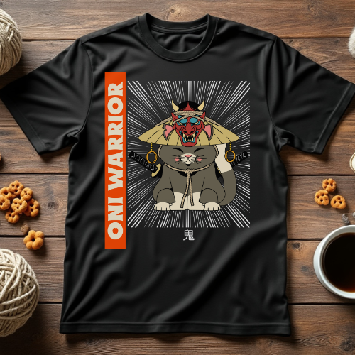 Oni Warrior Cat Unisex Tee