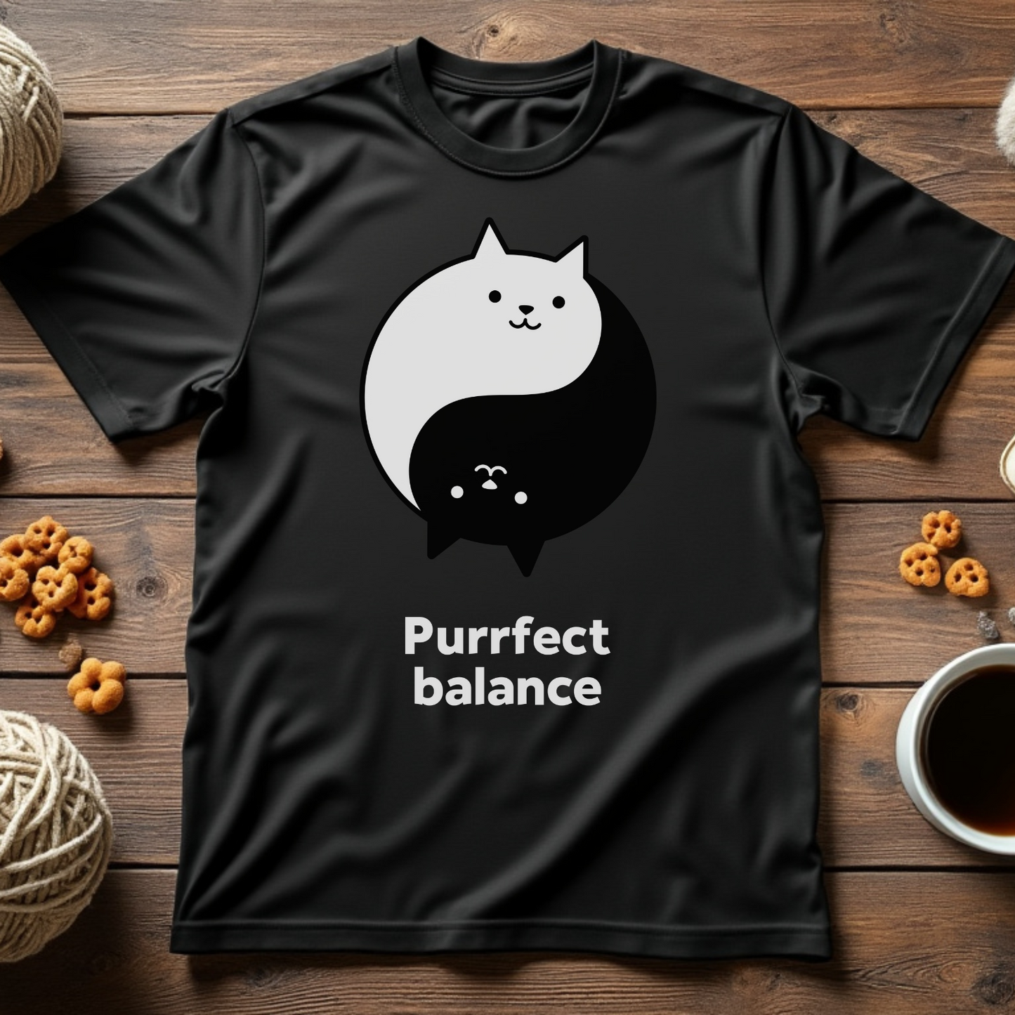 Yin Yang Cat Tee