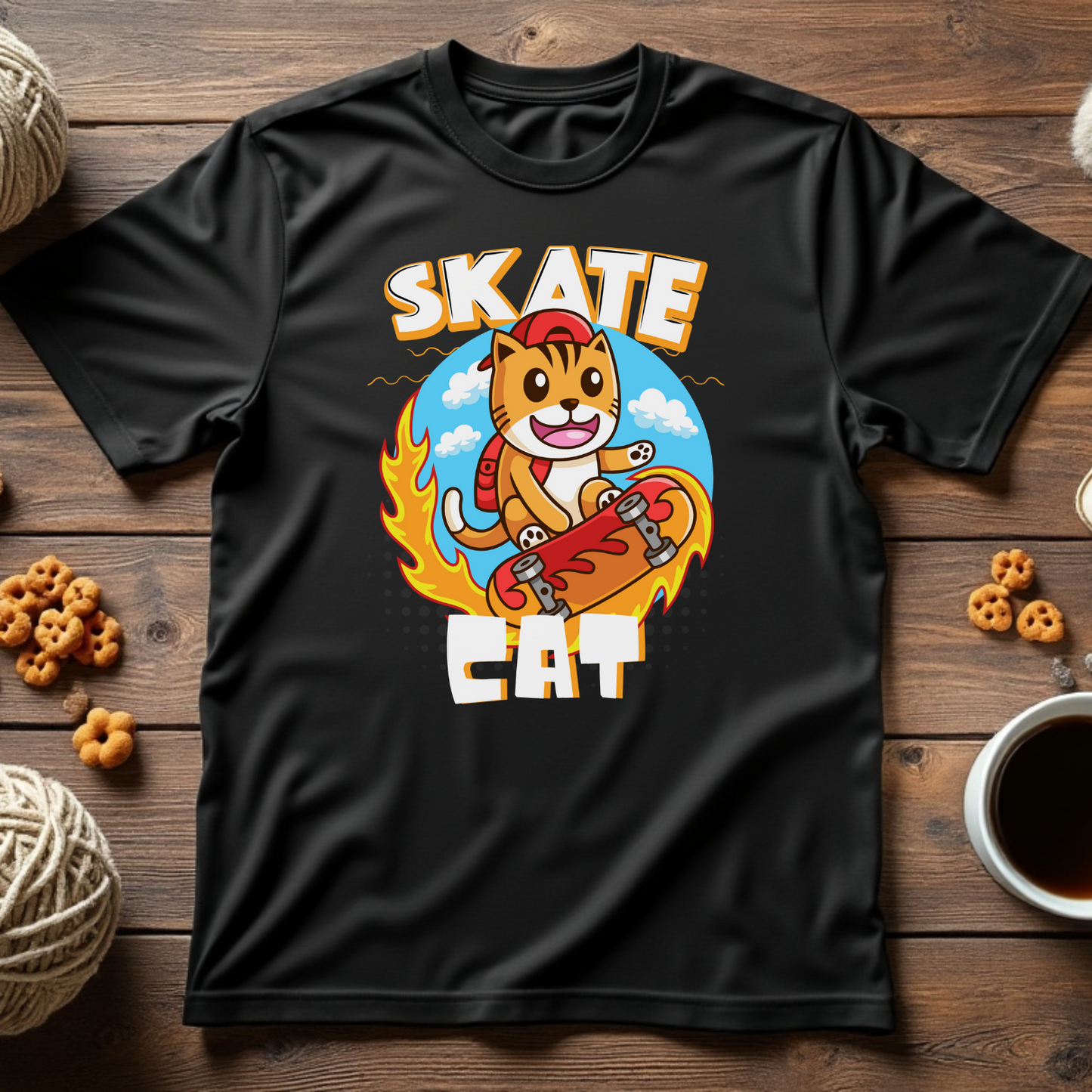 Skate Cat Unisex Tee