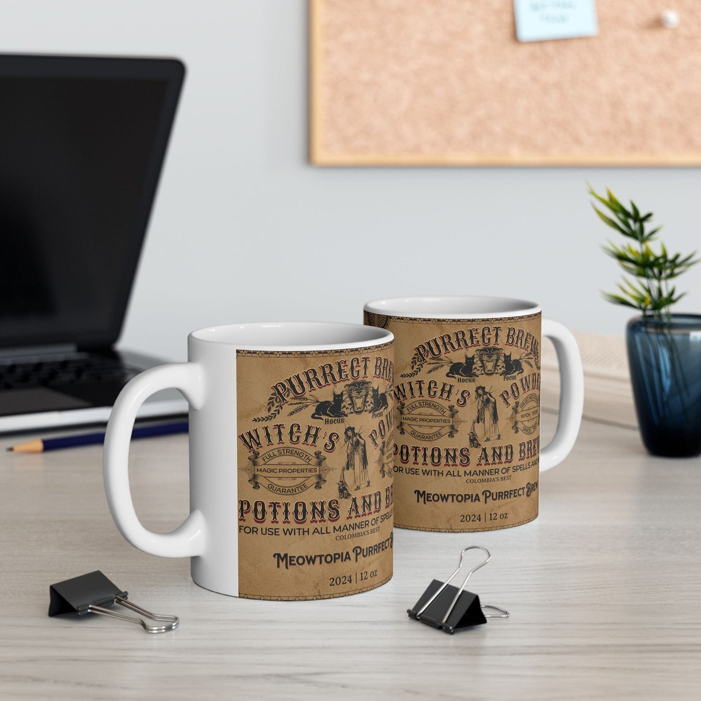 Purrfect Brew Witch's Powder Mug (11oz, 15oz)