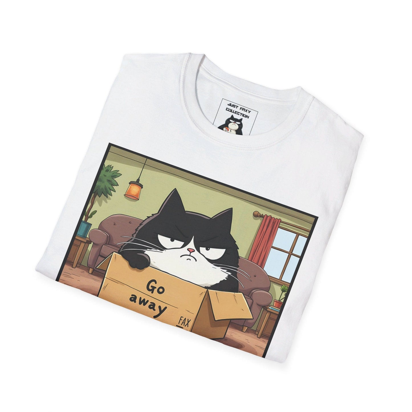 Just Faxy "Anti-Social Box" Tee – For When 'No' is Your Default Mode 😾📦