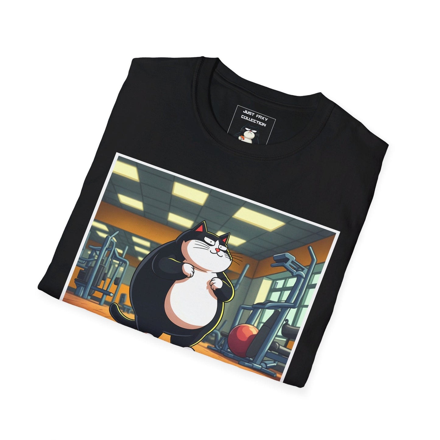 Just Faxy Gym Gains Tee – Pump It with Faxy 💪🐱