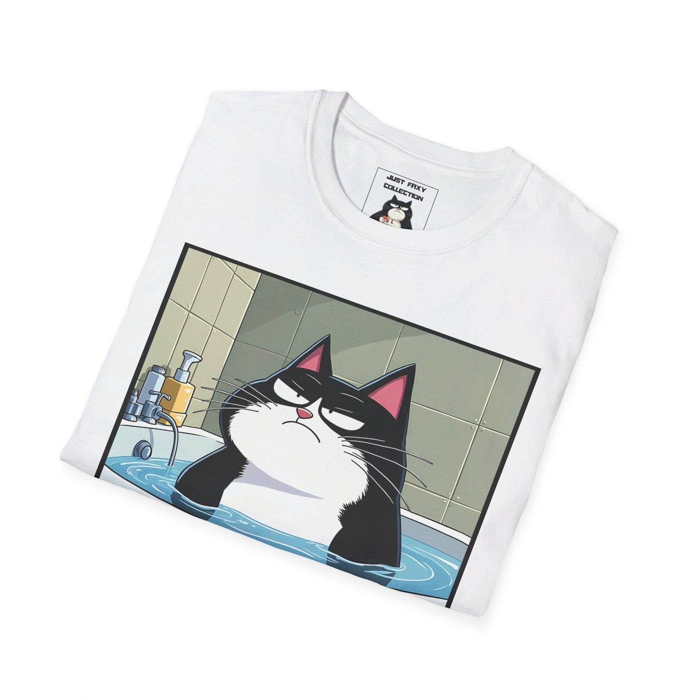 Just Faxy "Bath Time Blues" Tee – When You're Not Feeling It 🛁😾