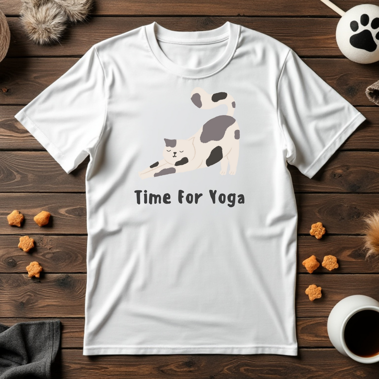 Time for Yoga Cat Tee