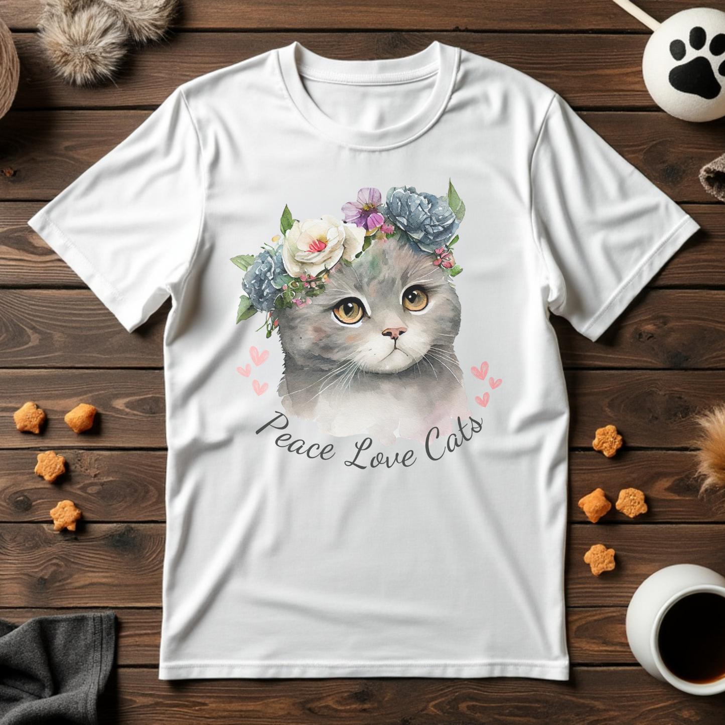 Peace Love Cats Tee