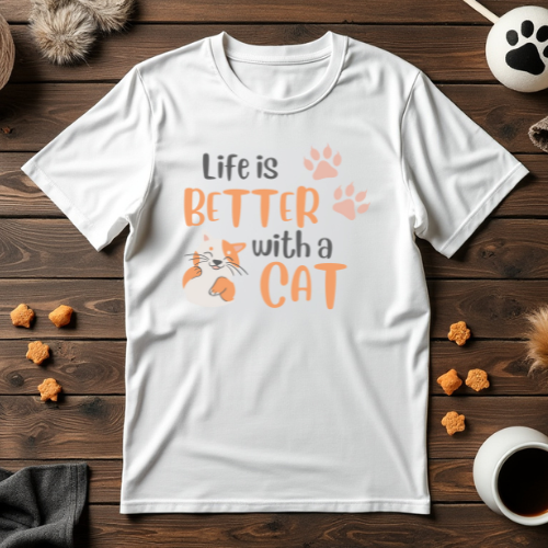 Life is Better with a Cat Unisex Tee