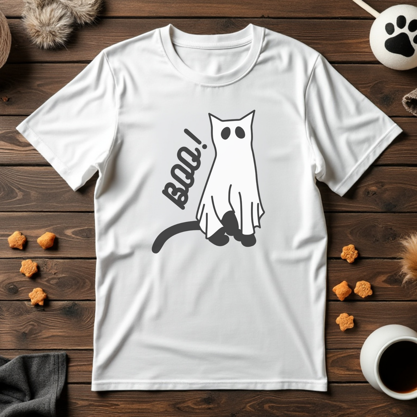 Ghost Cat Unisex Tee
