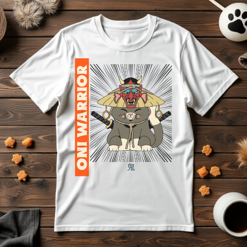 Oni Warrior Cat Unisex Tee