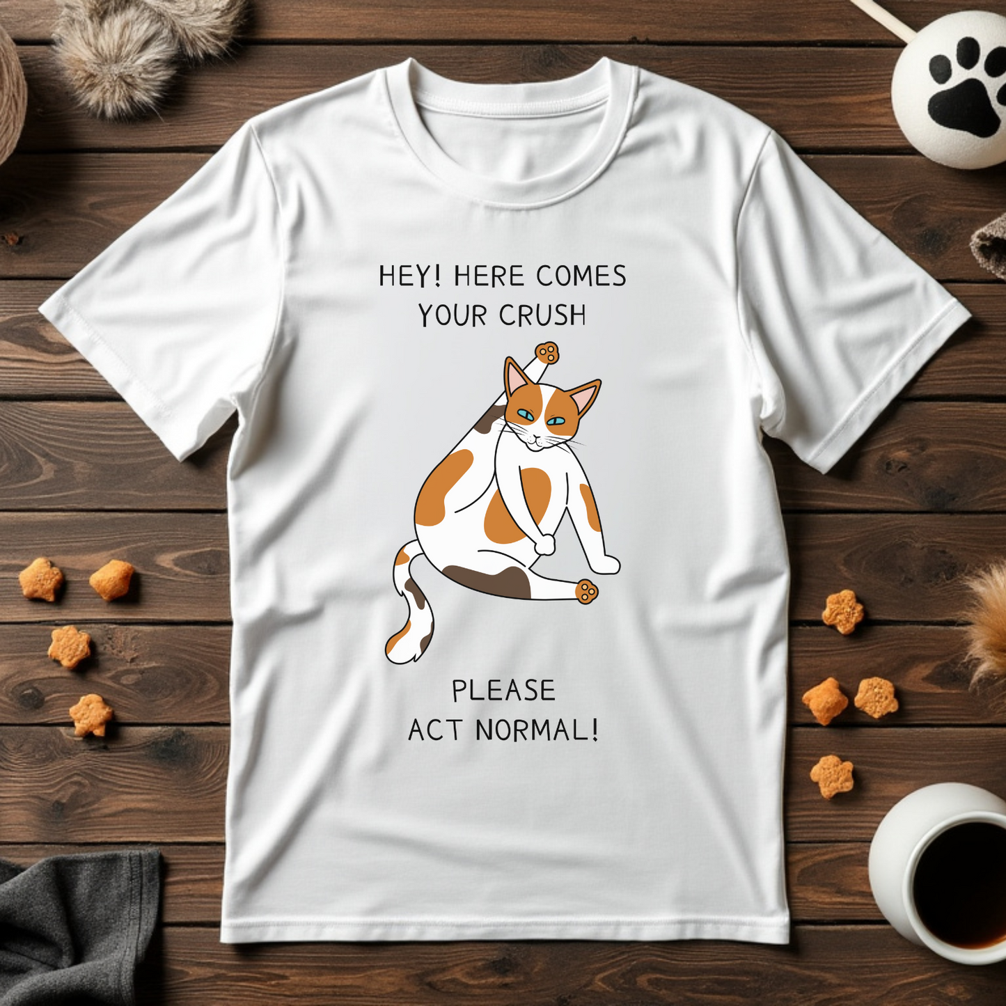 Hey! Here Comes Your Crush Unisex Tee
