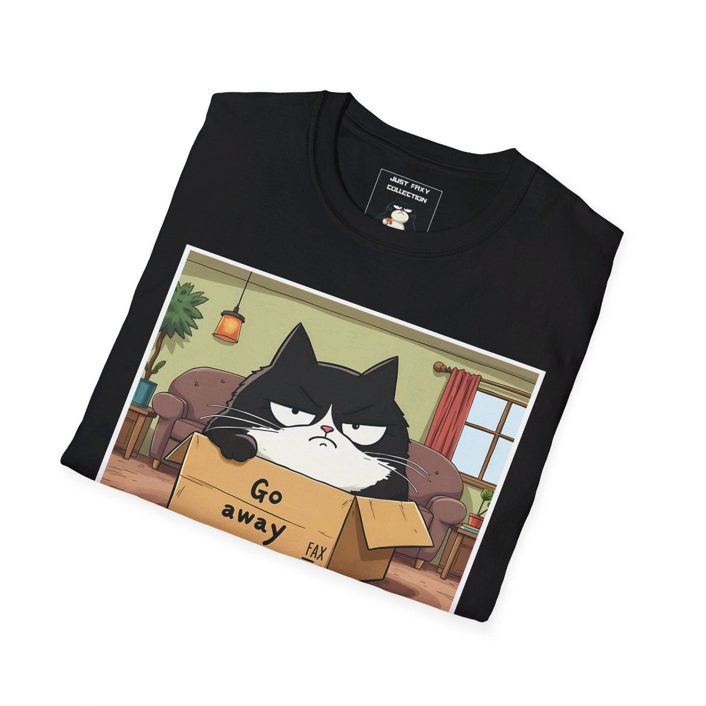 Just Faxy "Anti-Social Box" Tee – For When 'No' is Your Default Mode 😾📦