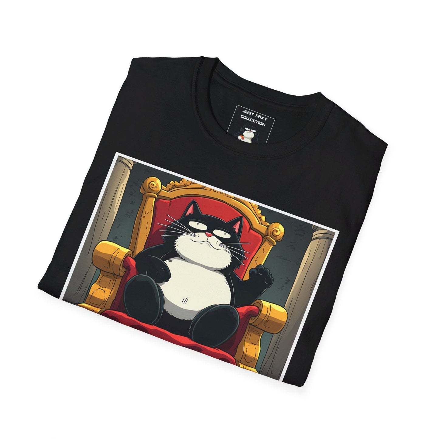 Just Faxy "King of the Throne" Tee – Rule Your Realm Like Faxy 👑🐱
