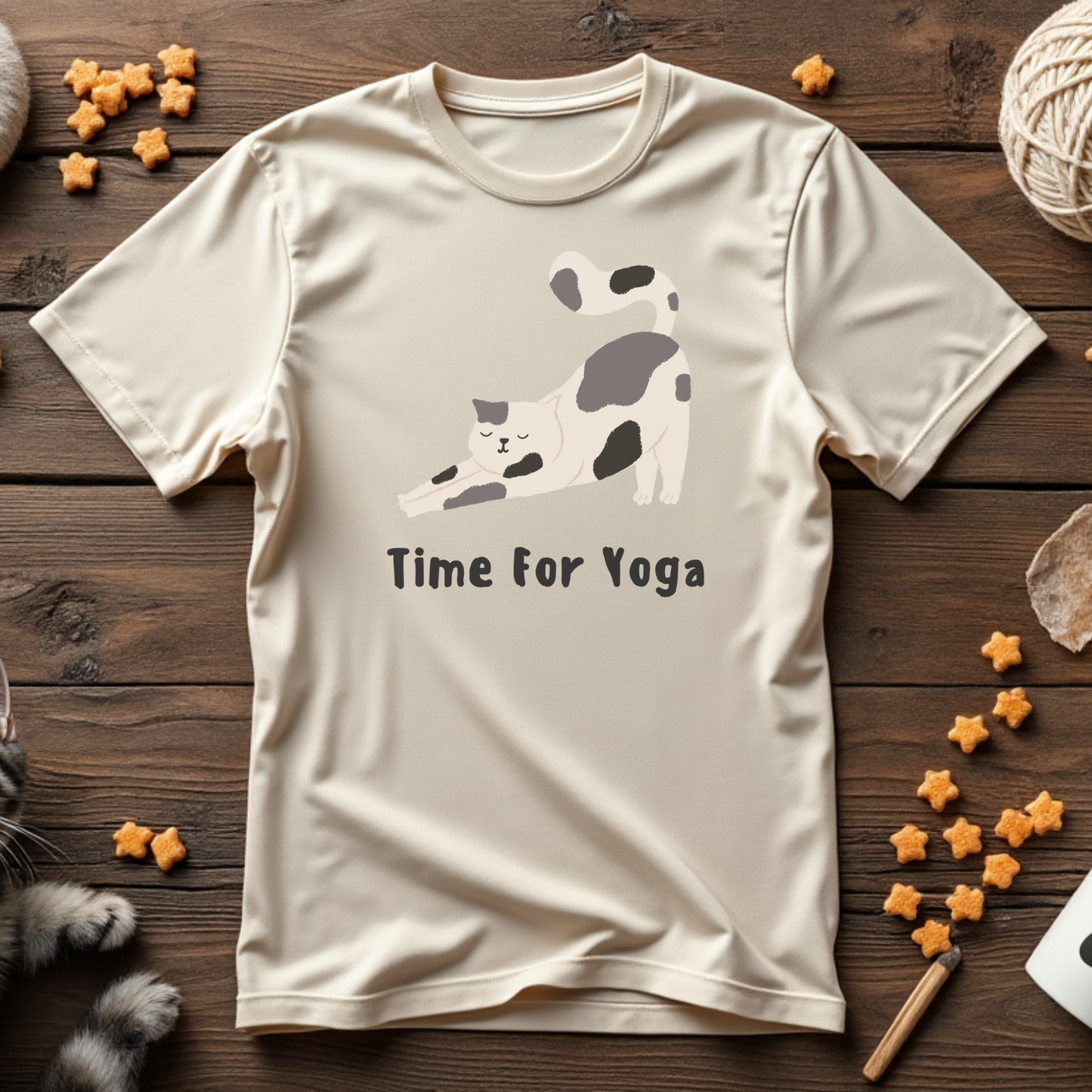 Time for Yoga Cat Tee