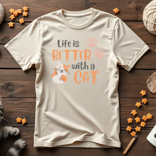 Life is Better with a Cat Unisex Tee