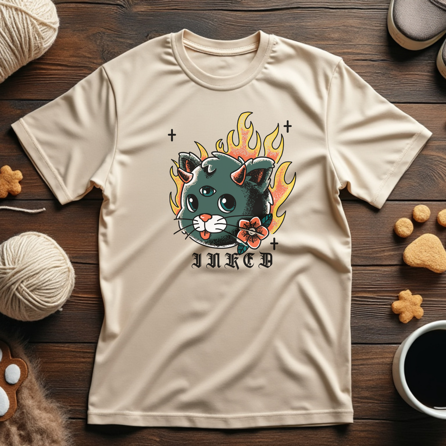 Fiery Feline Unisex Tee