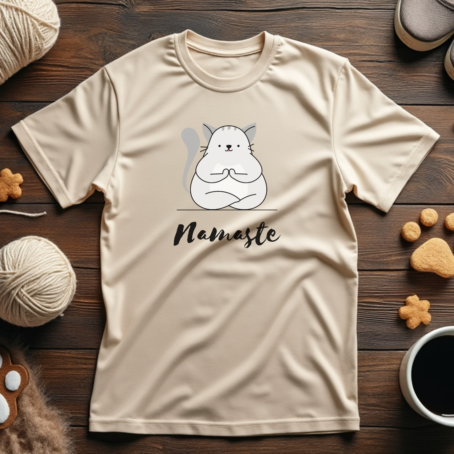 Namaste Cat Unisex Tee