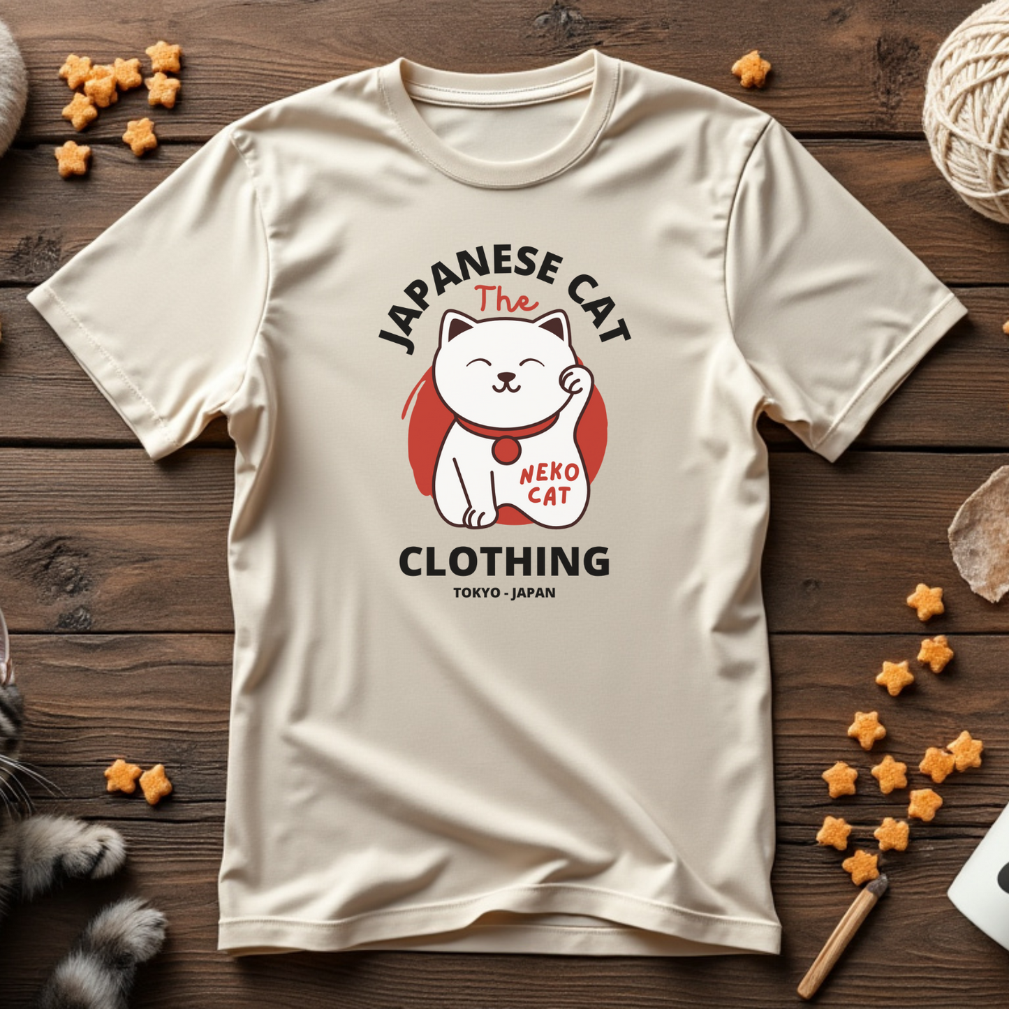 Japanese Cat The Neko Clothing Tee