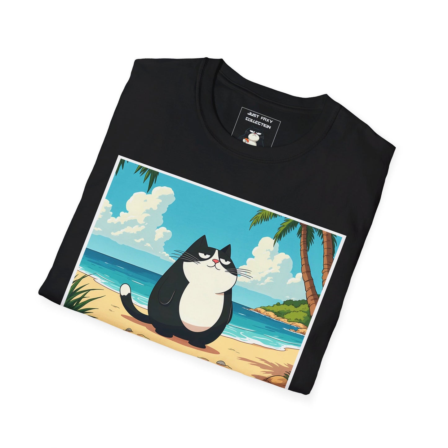 Just Faxy Beach Bum Tee – Unleash Your Inner Cool Cat 😎