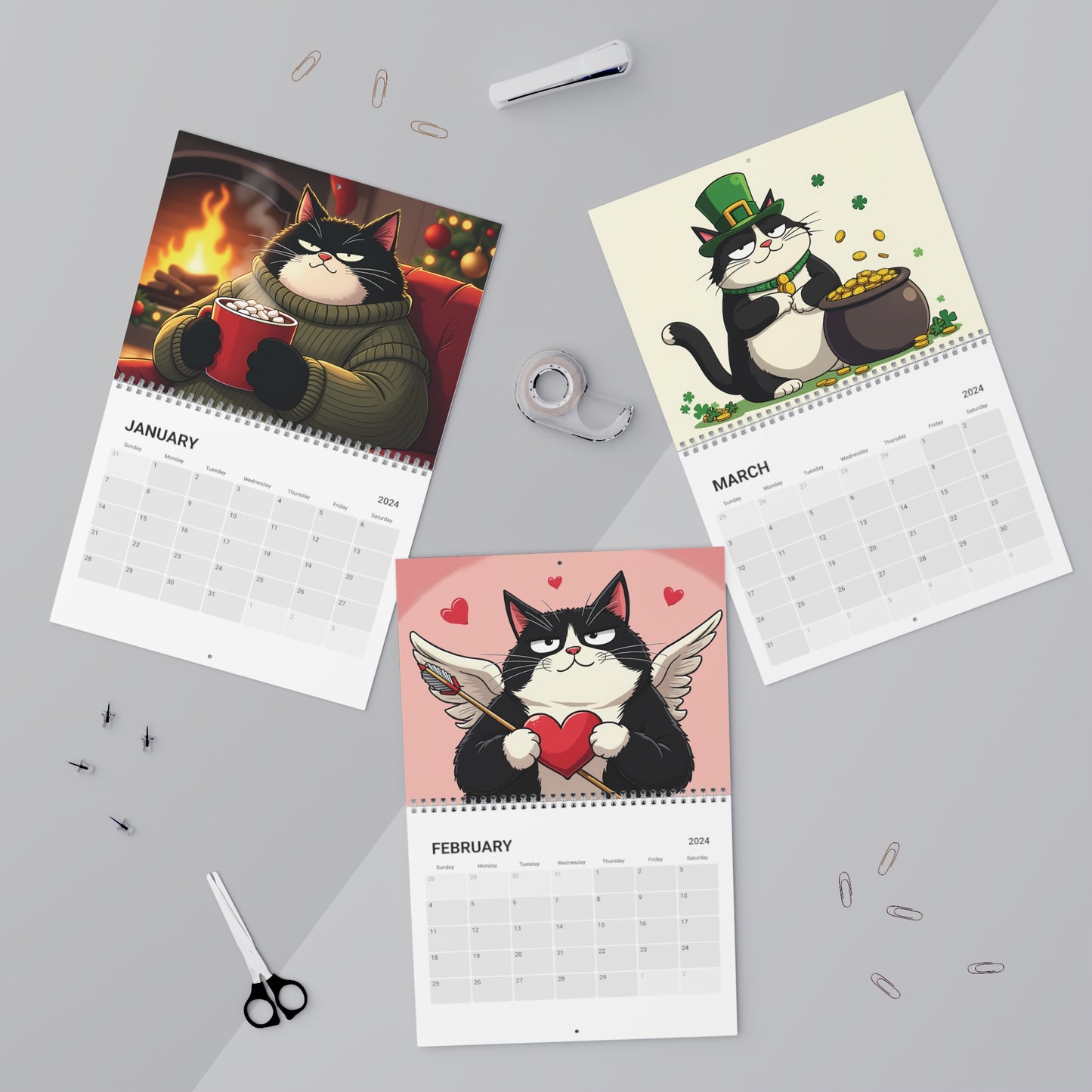 Faxy Adventures Calendar 2024 by Meowtopia