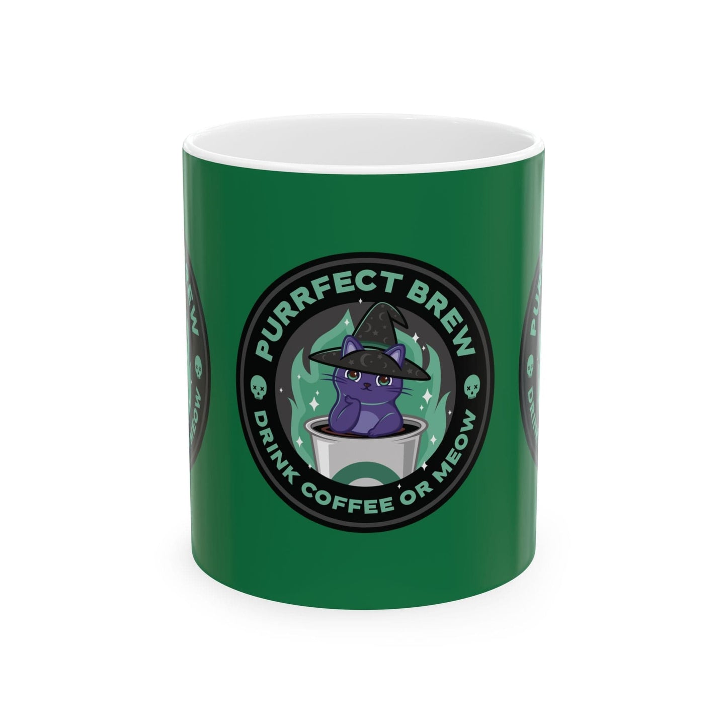 Purrfect Brew Kitty Witch Mug (11oz, 15oz)