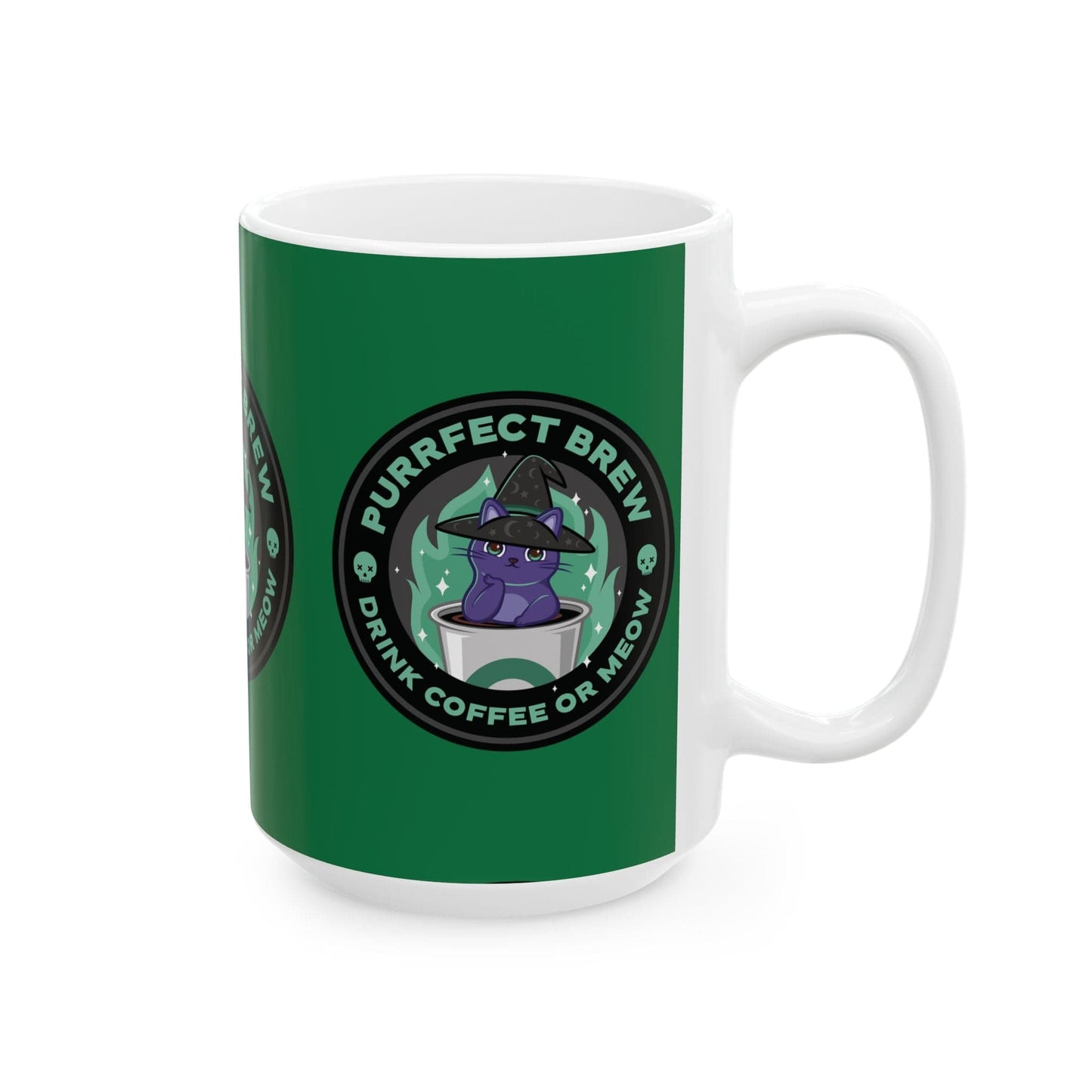 Purrfect Brew Kitty Witch Mug (11oz, 15oz)