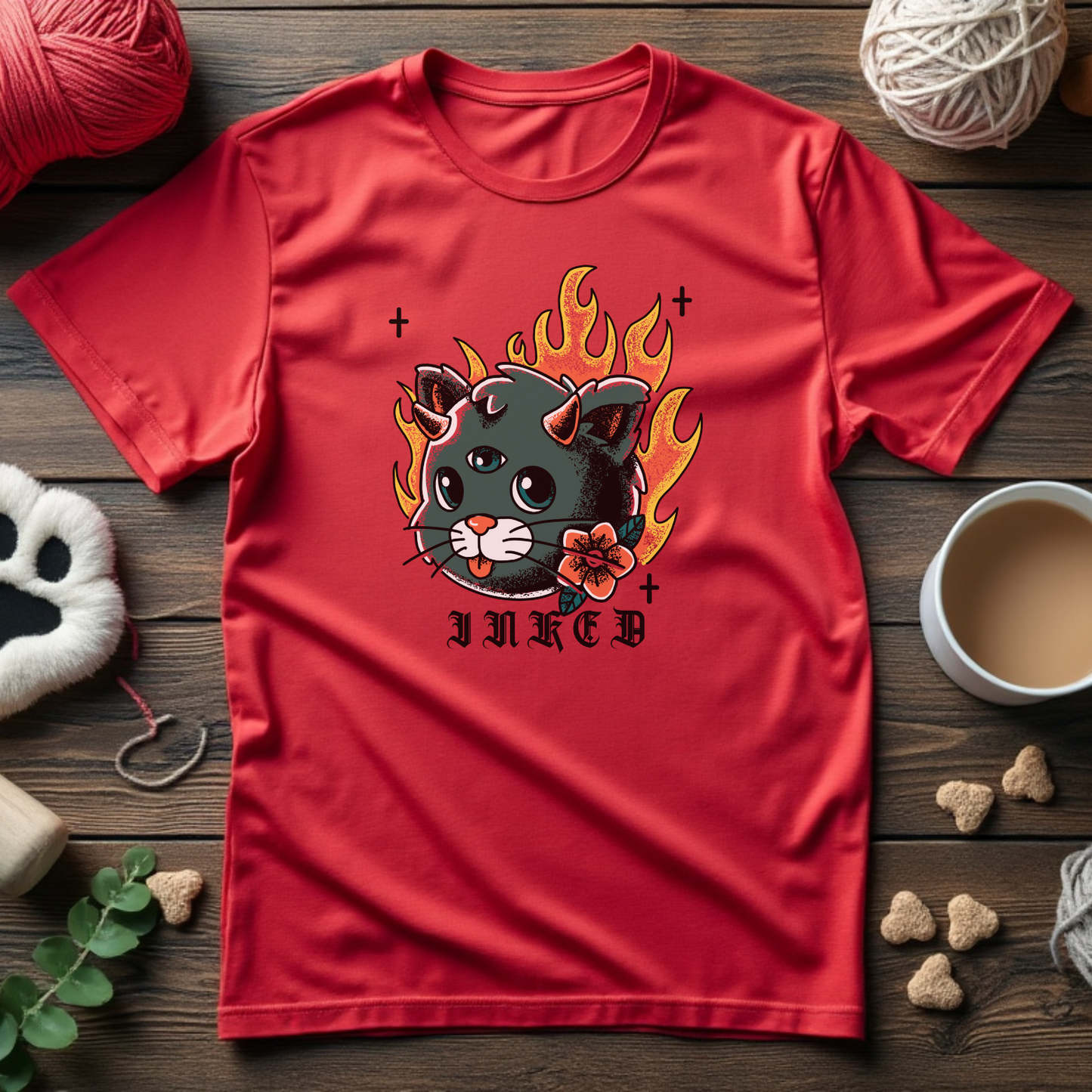 Fiery Feline Unisex Tee