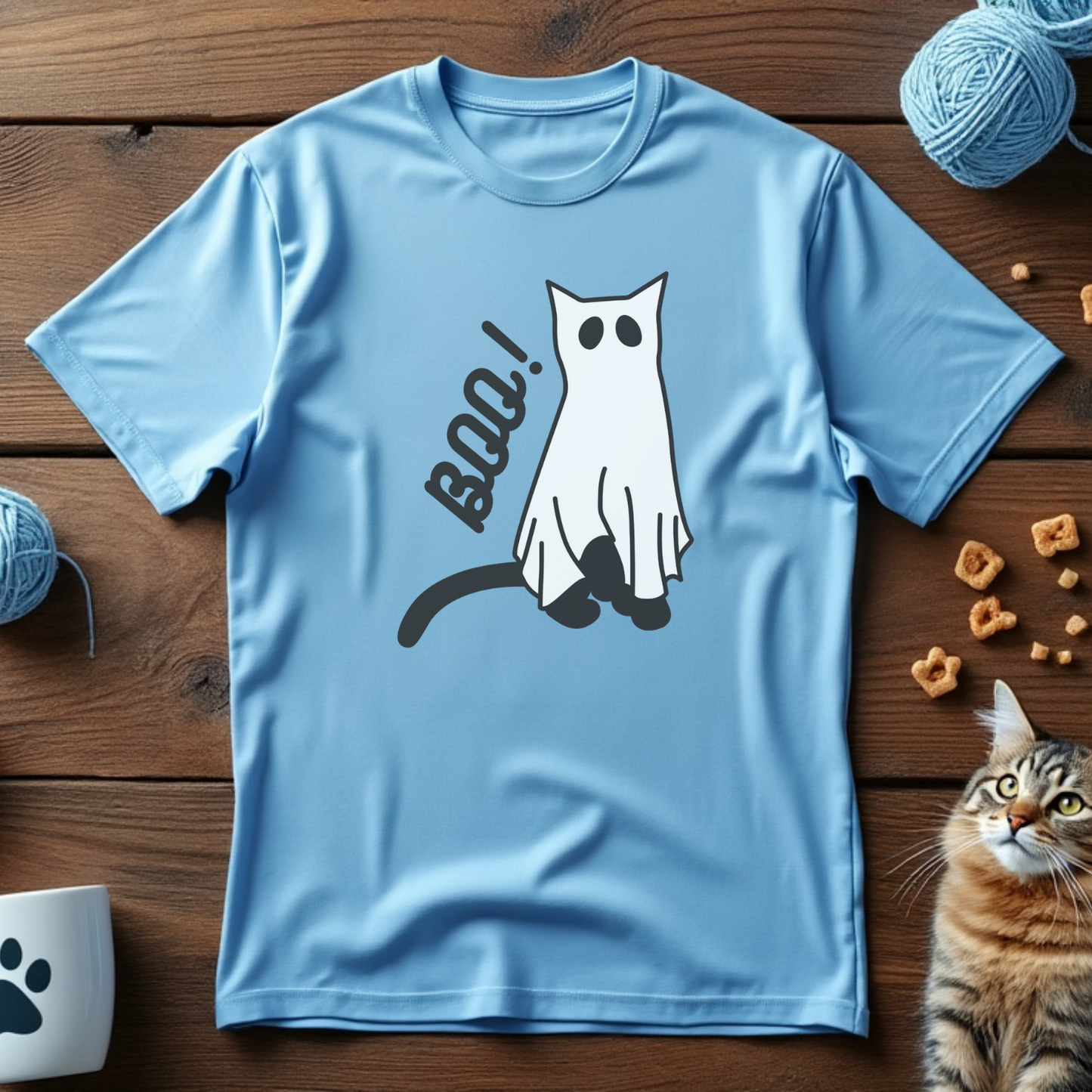 Ghost Cat Unisex Tee