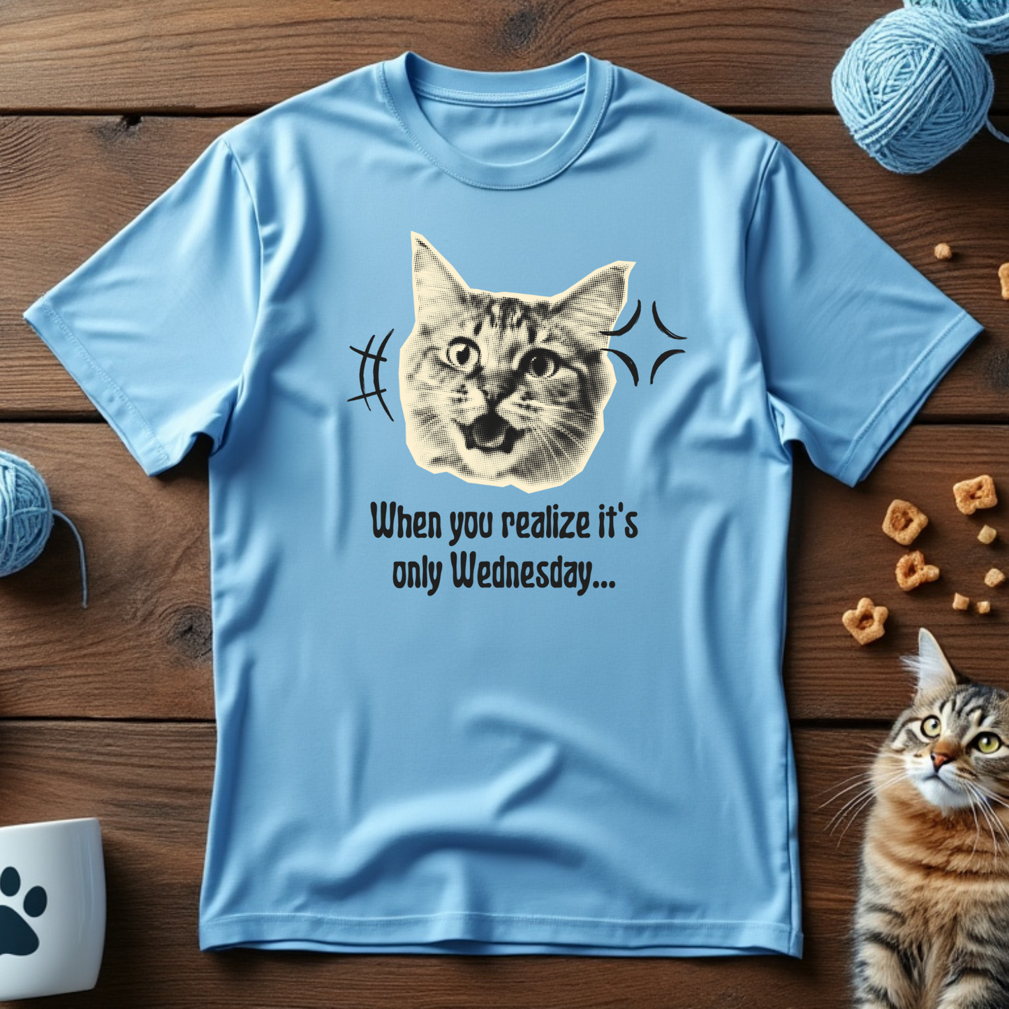 Midweek Cat Surprise Unisex Tee
