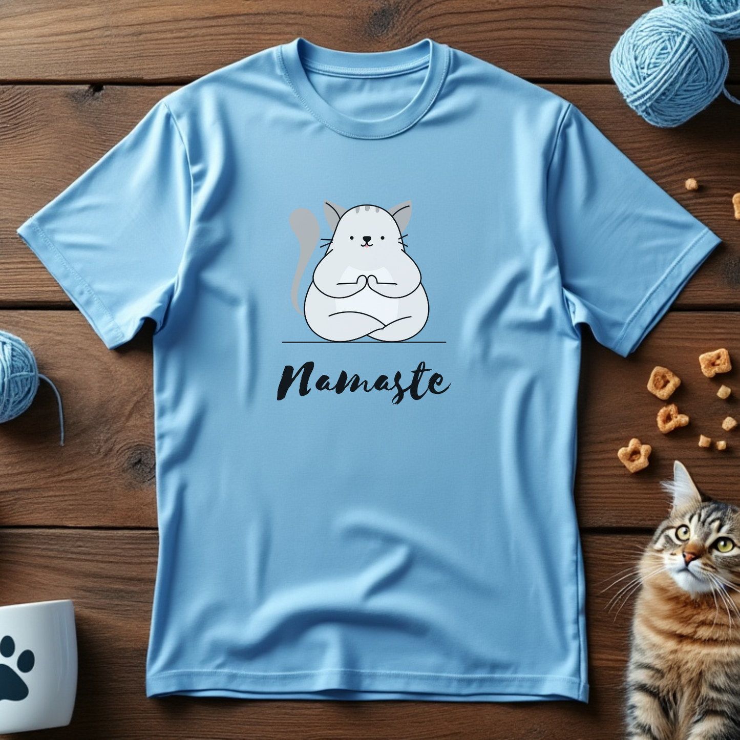 Namaste Cat Unisex Tee