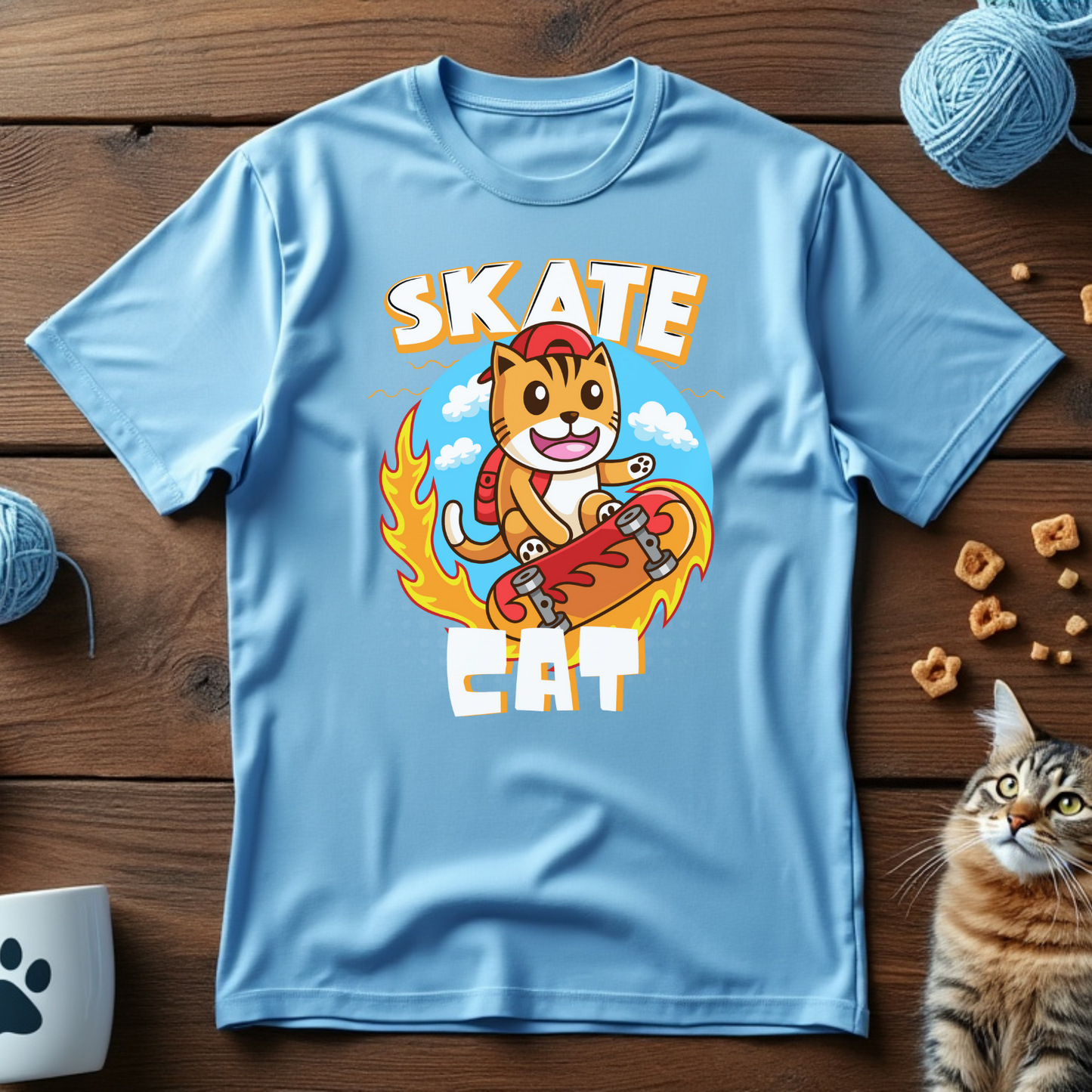 Skate Cat Unisex Tee