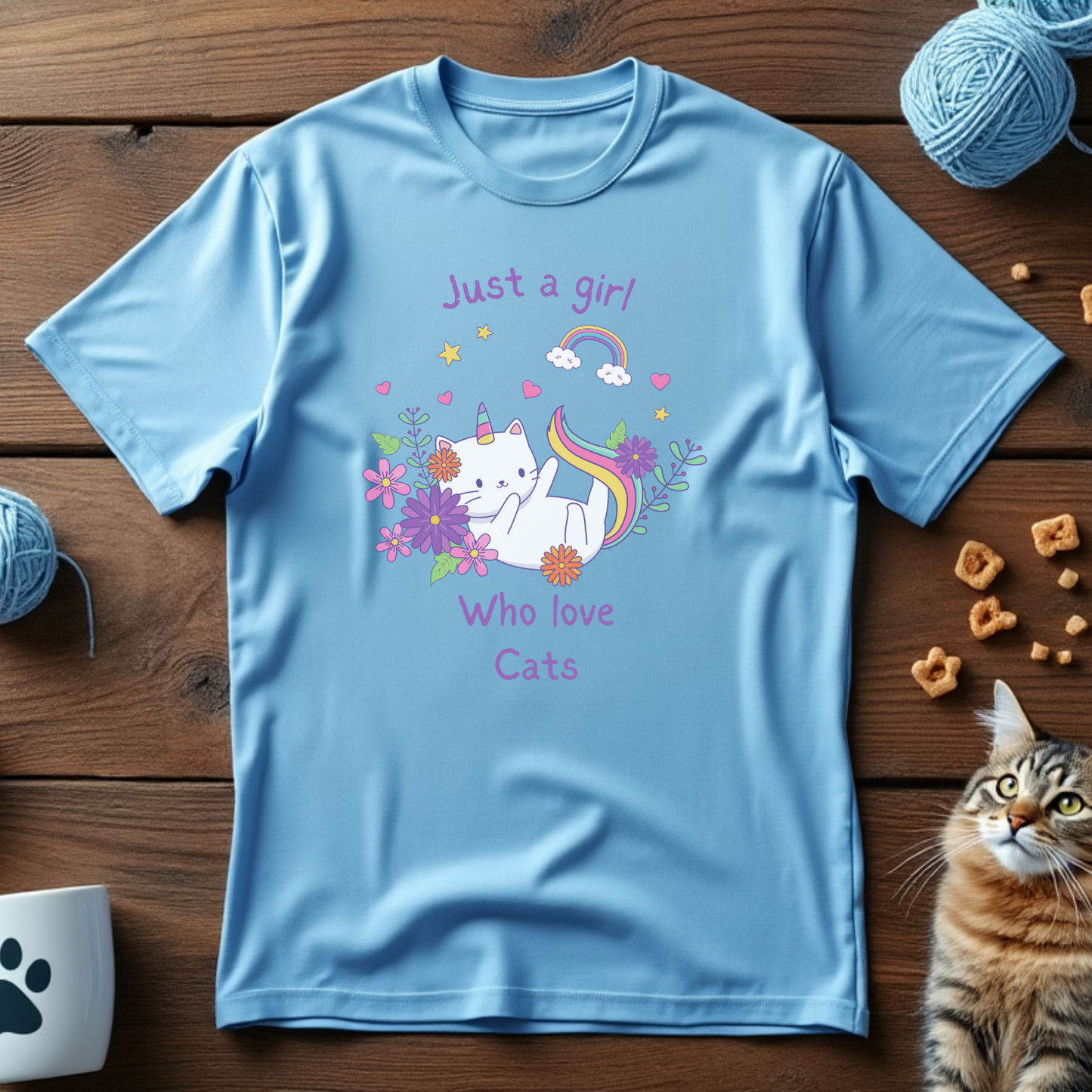 Just a Girl Who Loves Cats Tee