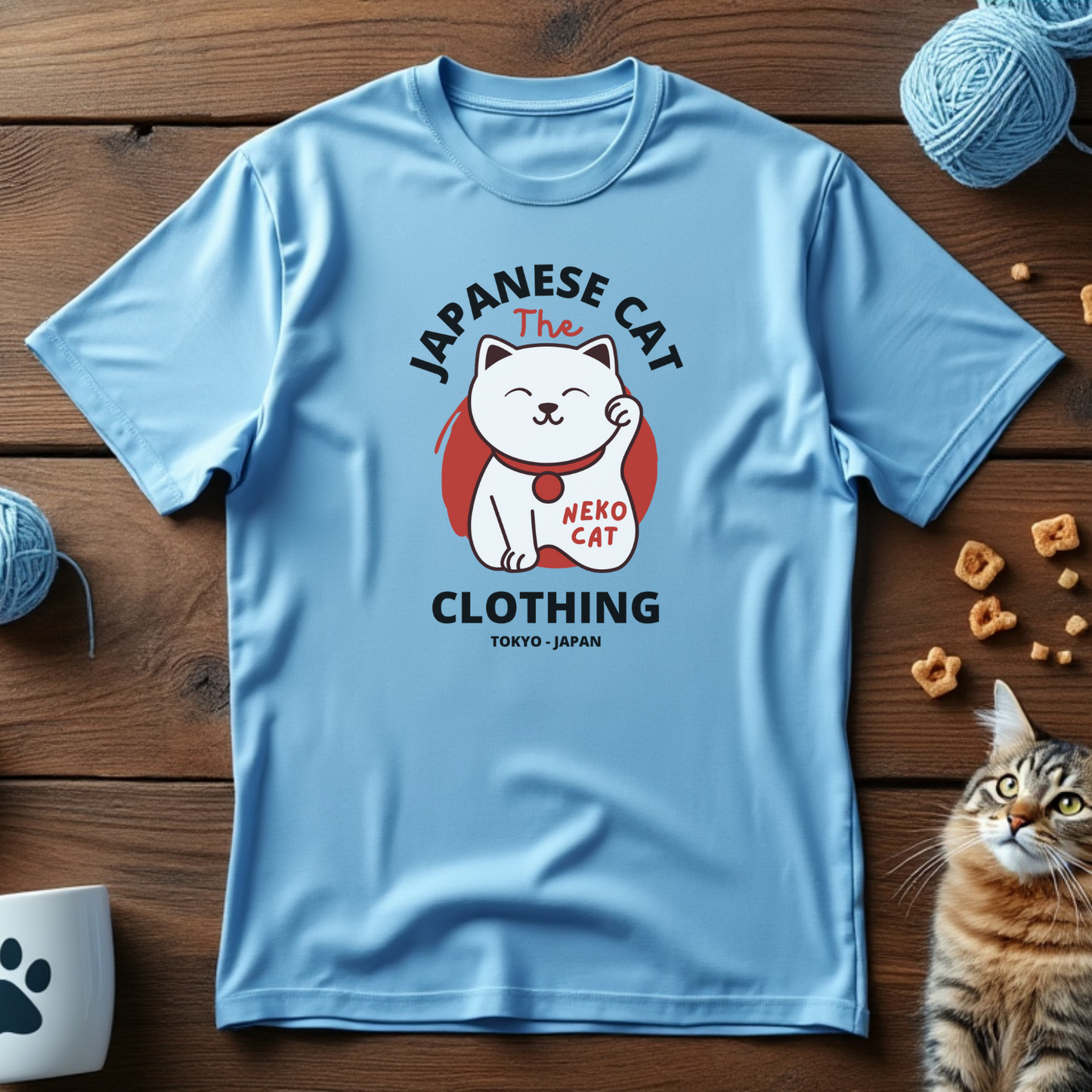 Japanese Cat The Neko Clothing Tee
