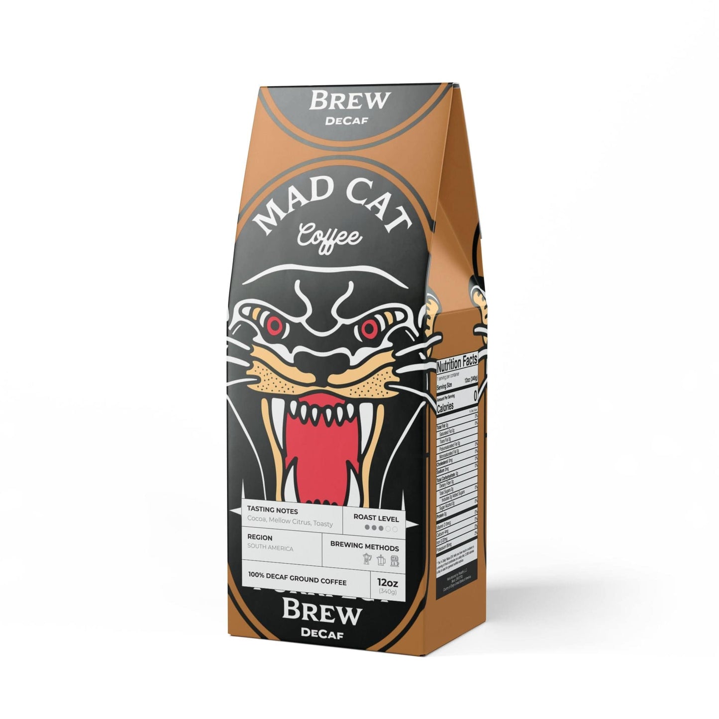 Mad Cat Decaf Coffee Blend (Medium Roast)